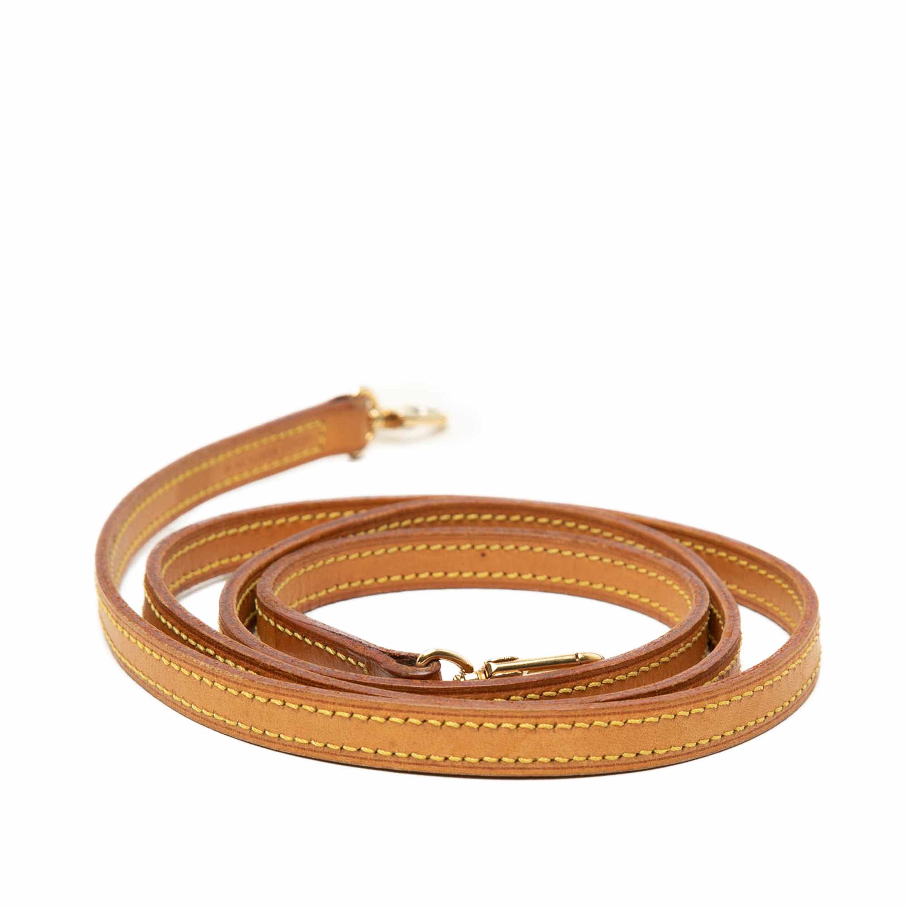 Louis Vuitton Vachetta Leather Strap, från Luxclusif, i färgen beige. Klicka för att öppna bilden i stort format
