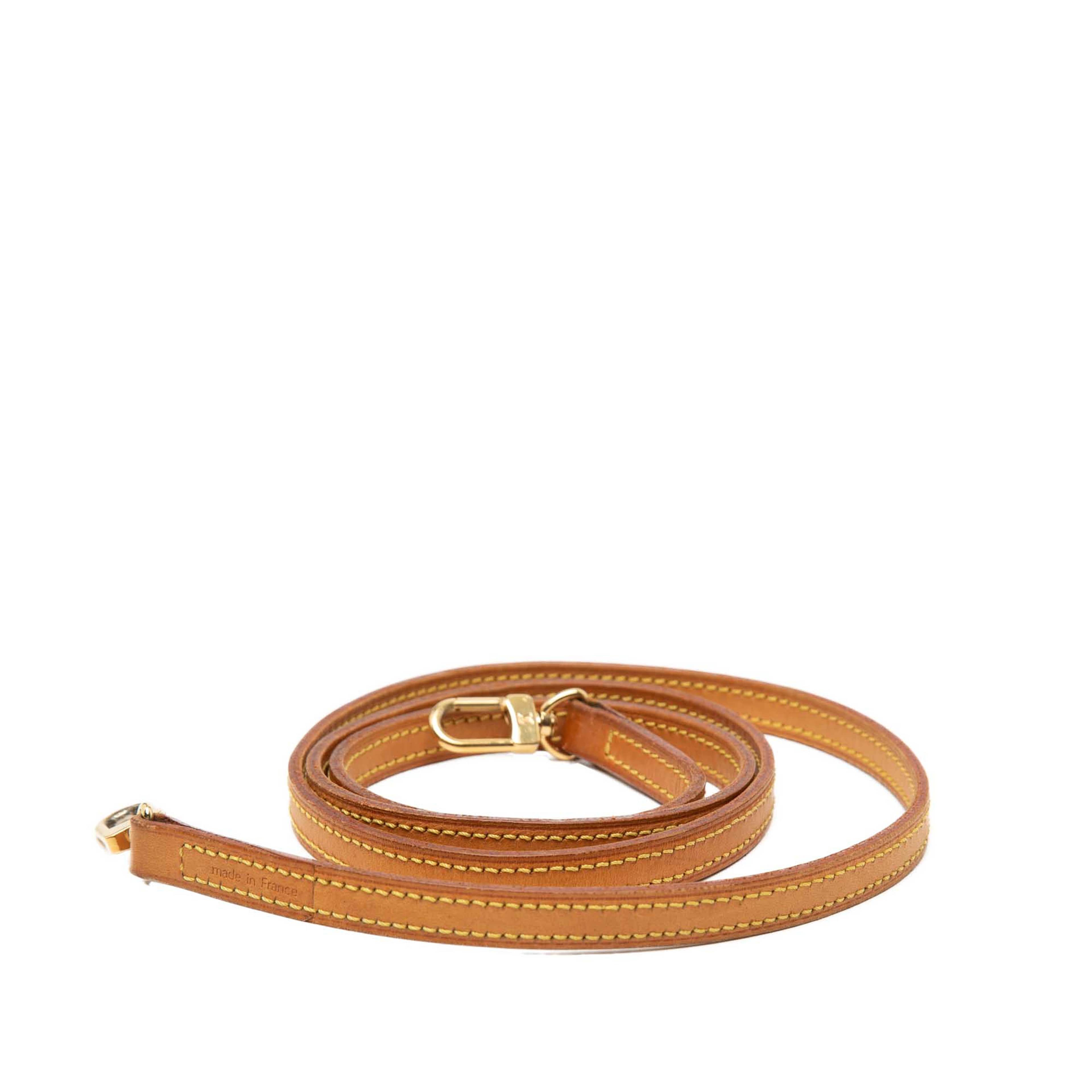 Louis Vuitton Vachetta Leather Strap, från Luxclusif, i färgen beige. Klicka för att öppna bilden i stort format