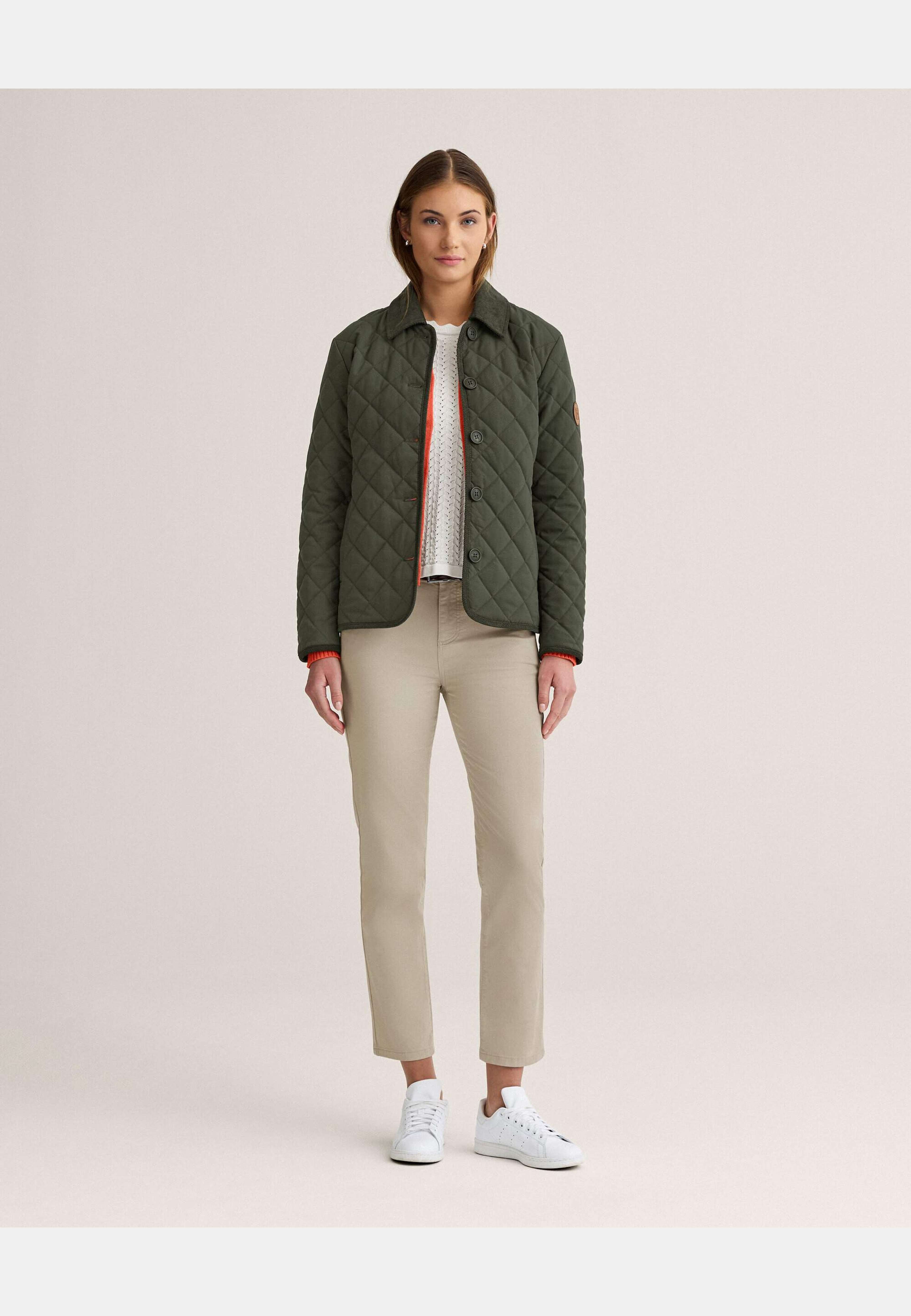 Naomi Quilted Jacket, från Newhouse, i färgen grön. Klicka för att öppna bilden i stort format