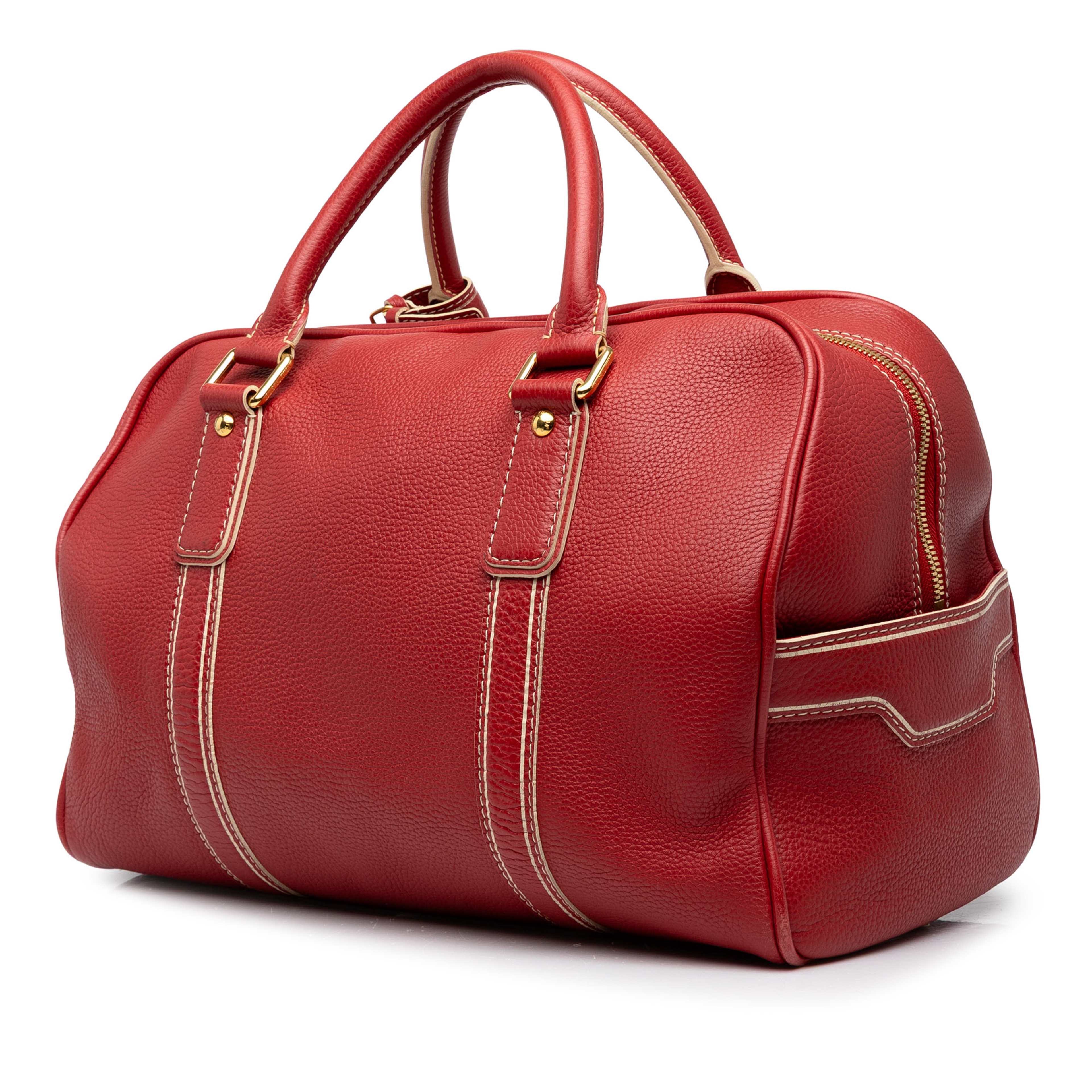 Louis Vuitton Tobago Carryall, från Luxclusif, i färgen röd. Klicka för att öppna bilden i stort format
