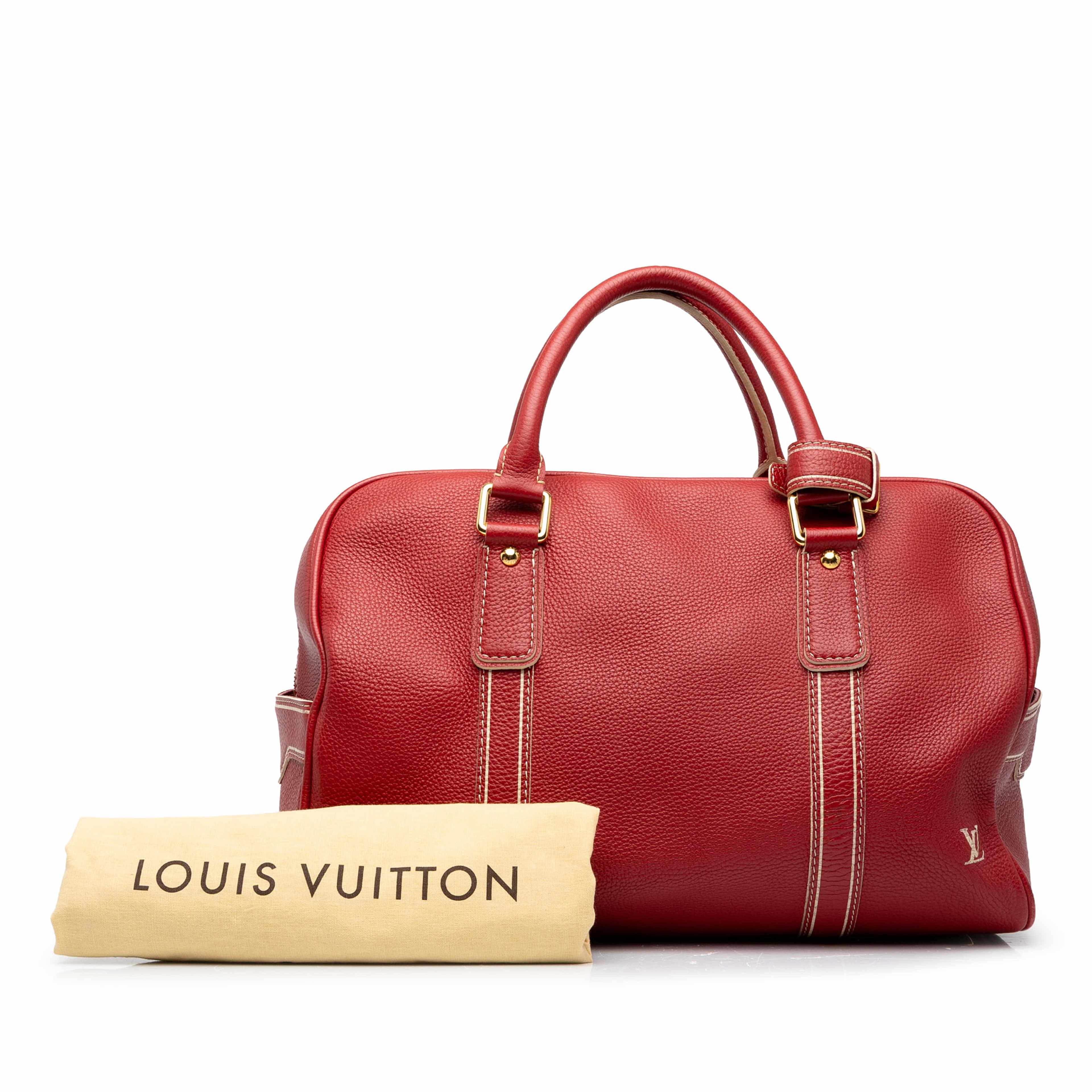 Louis Vuitton Tobago Carryall, från Luxclusif, i färgen röd. Klicka för att öppna bilden i stort format