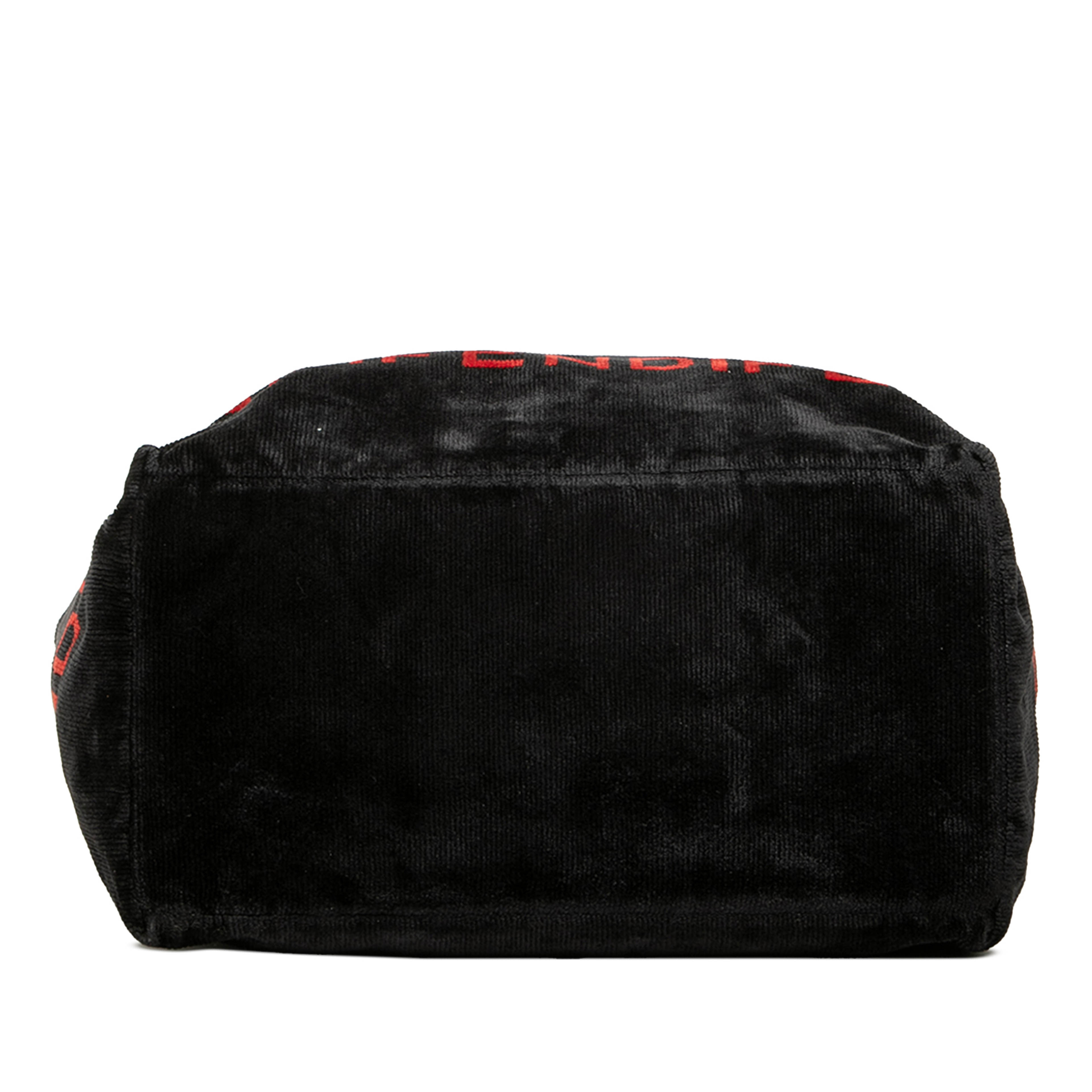 Fendi Velour Logo Tote, från Luxclusif, i färgen svart. Klicka för att öppna bilden i stort format