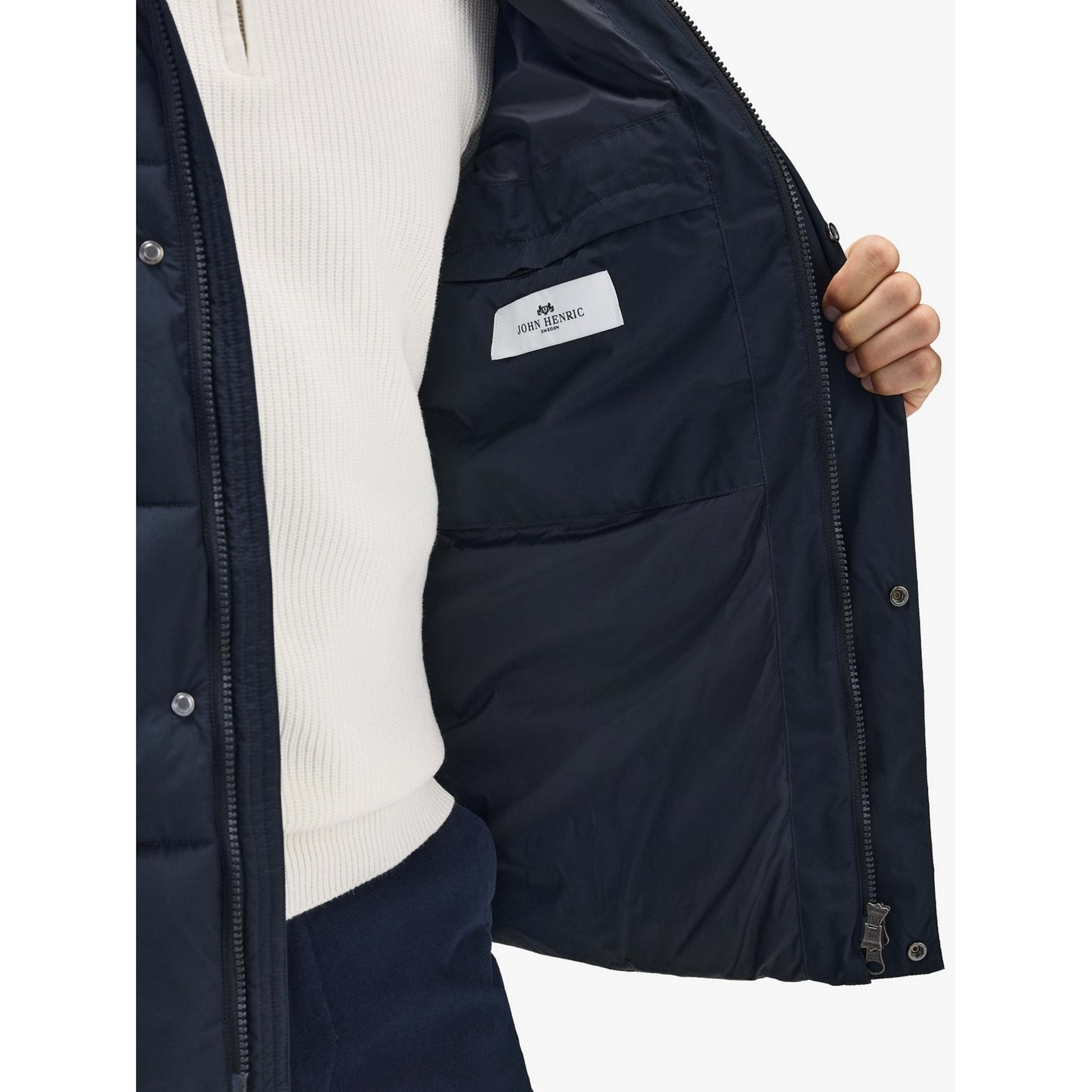 Navy Blue Puffer Jacket Tavira