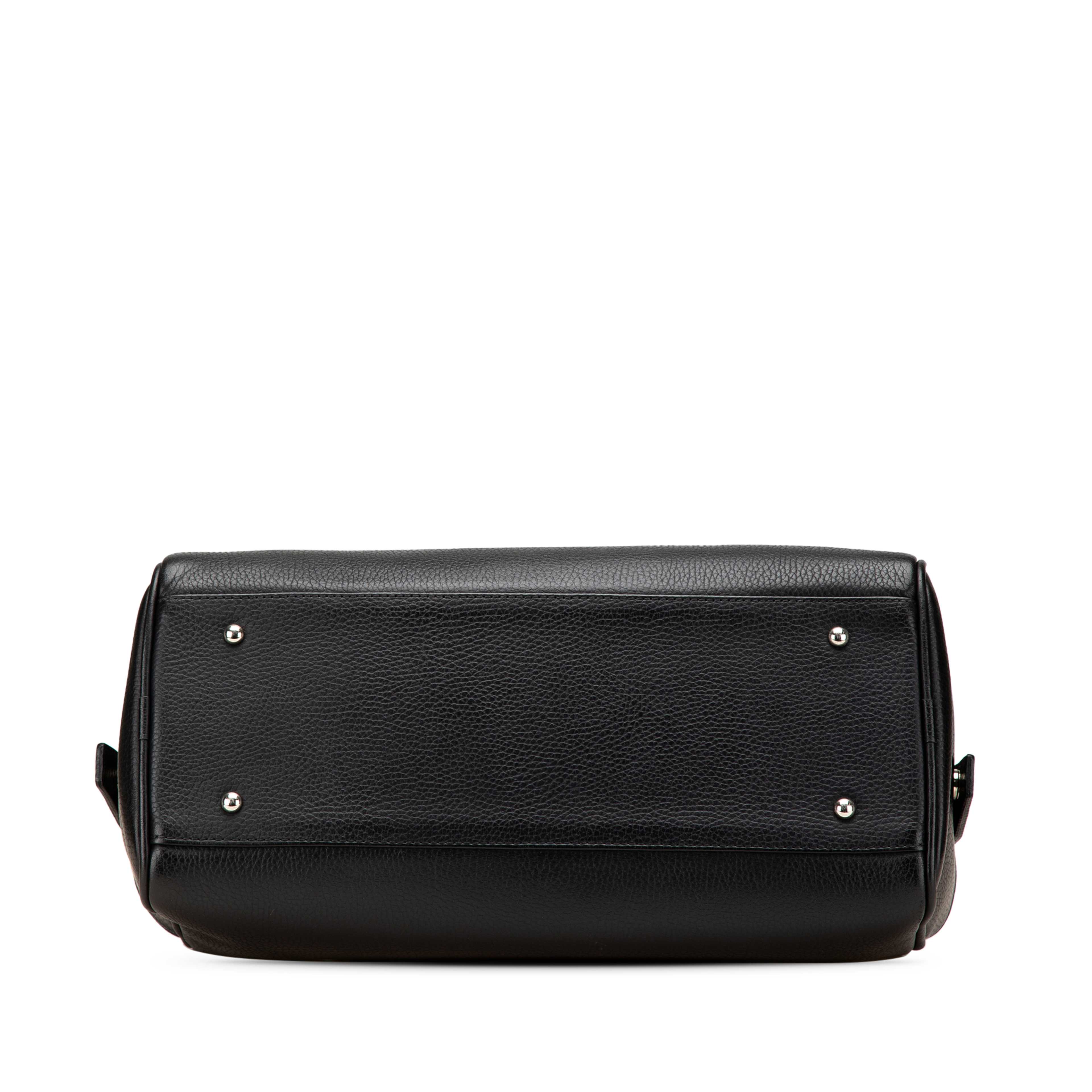 Burberry Leather Boston Bag