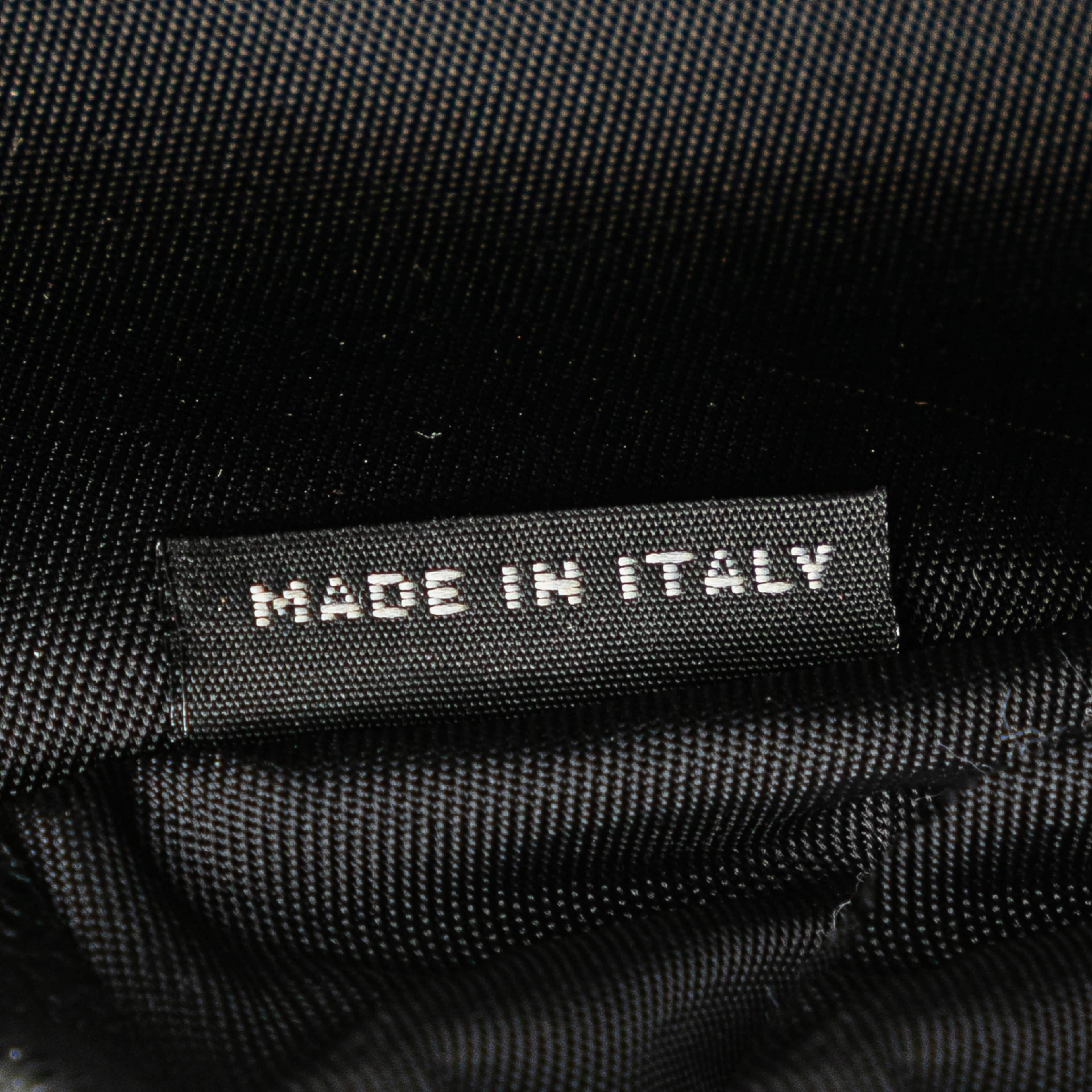 Prada Saffiano Trimmed Tessuto Belt Bag, från Luxclusif, i färgen black.