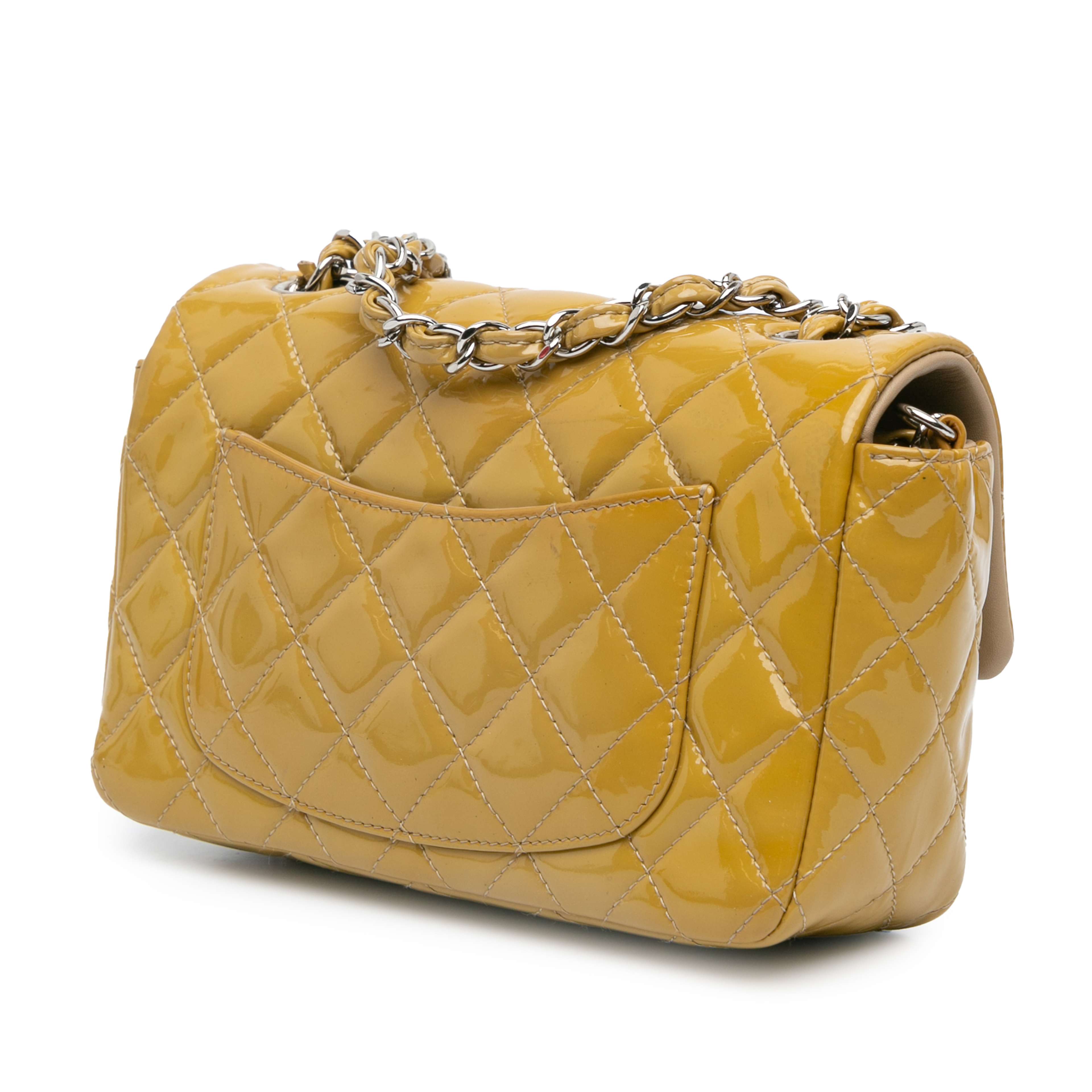 Chanel Mini Rectangular Classic Patent Single Flap