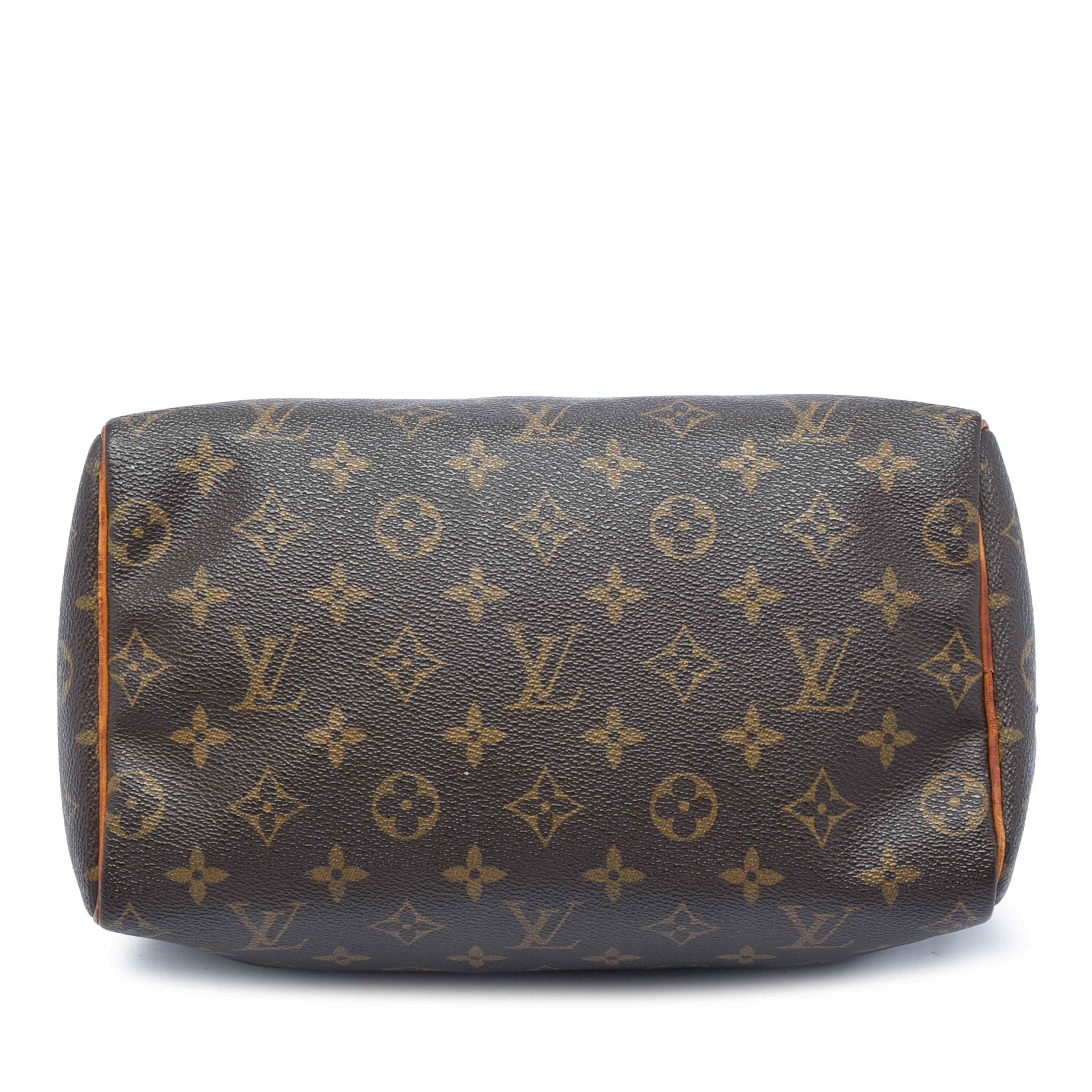 Louis Vuitton Monogram Speedy 25, från Luxclusif, i färgen brun. Klicka för att öppna bilden i stort format