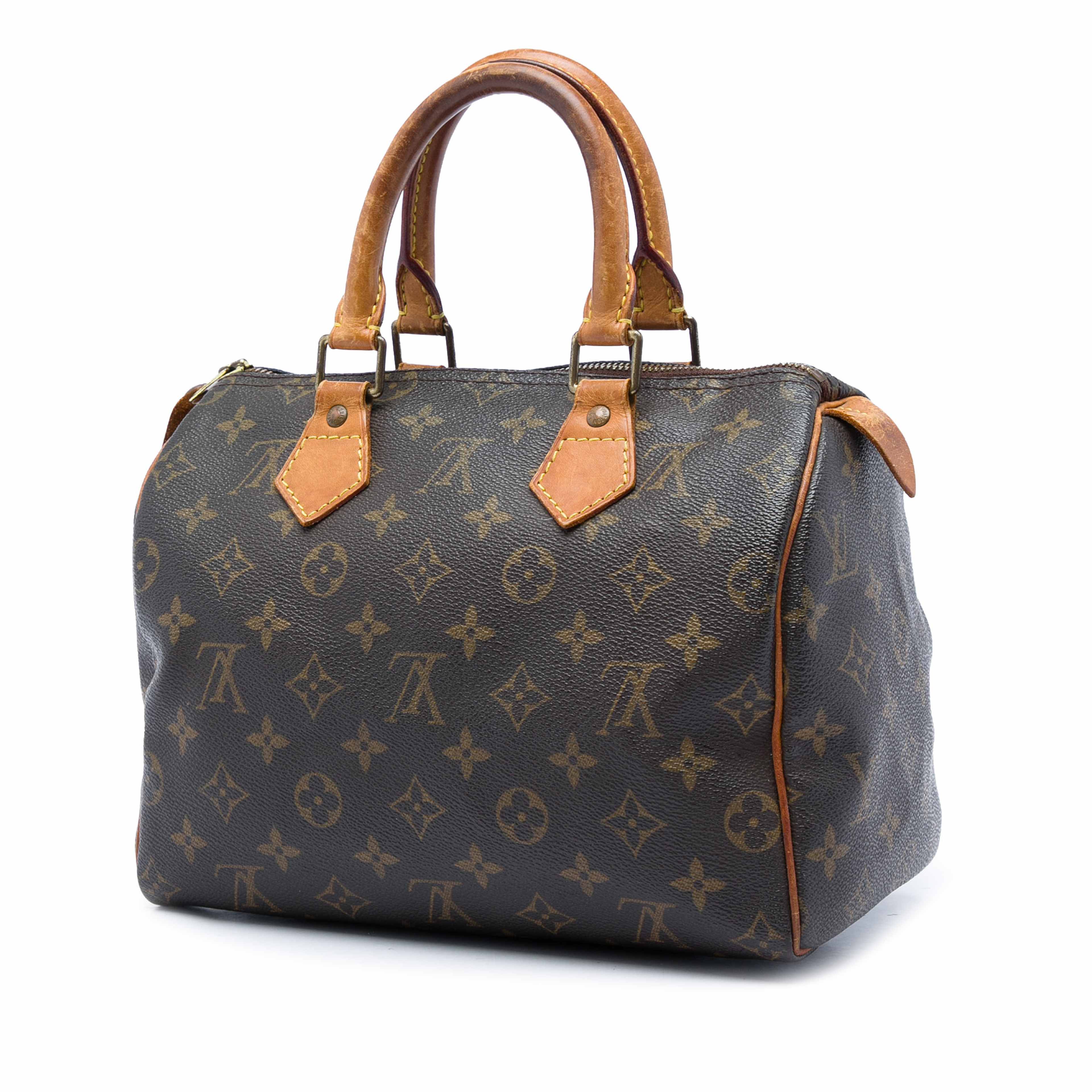 Louis Vuitton Monogram Speedy 25, från Luxclusif, i färgen brun. Klicka för att öppna bilden i stort format