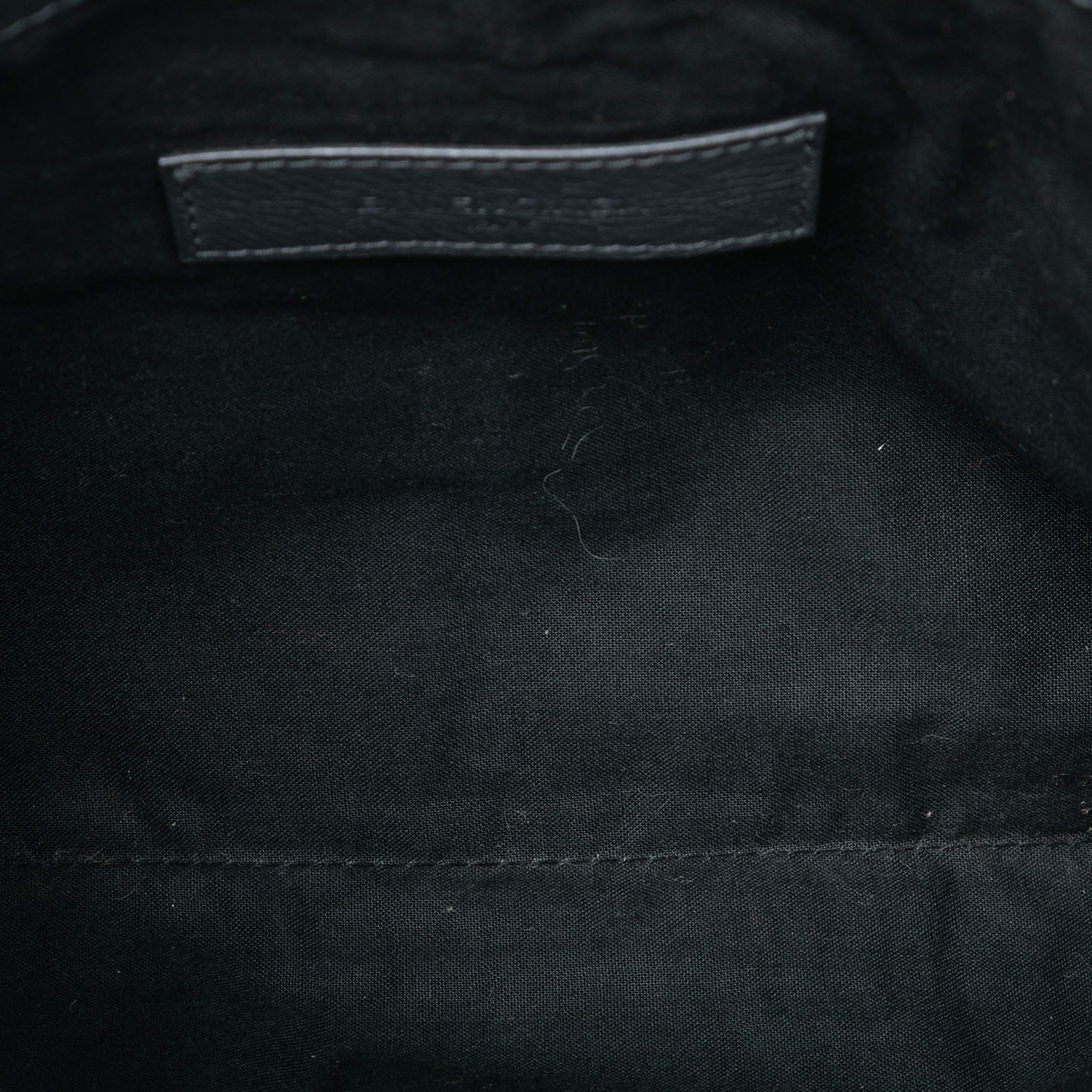 Balenciaga Lambskin Motocross Classic Clip M Clutch, från Luxclusif, i färgen dark gray. Klicka för att öppna bilden i stort format