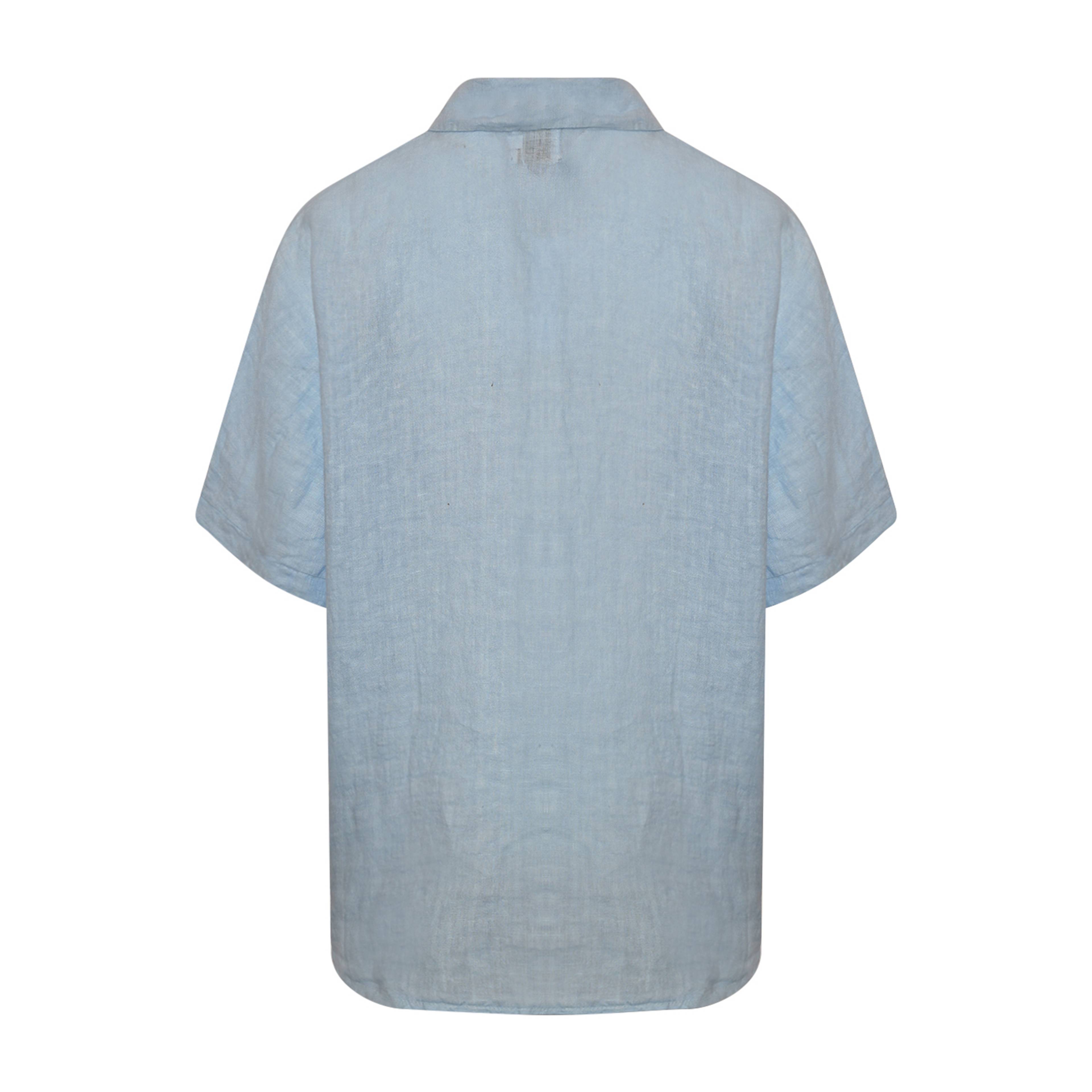 Abbi, Shirt, Linen - Light Blue
