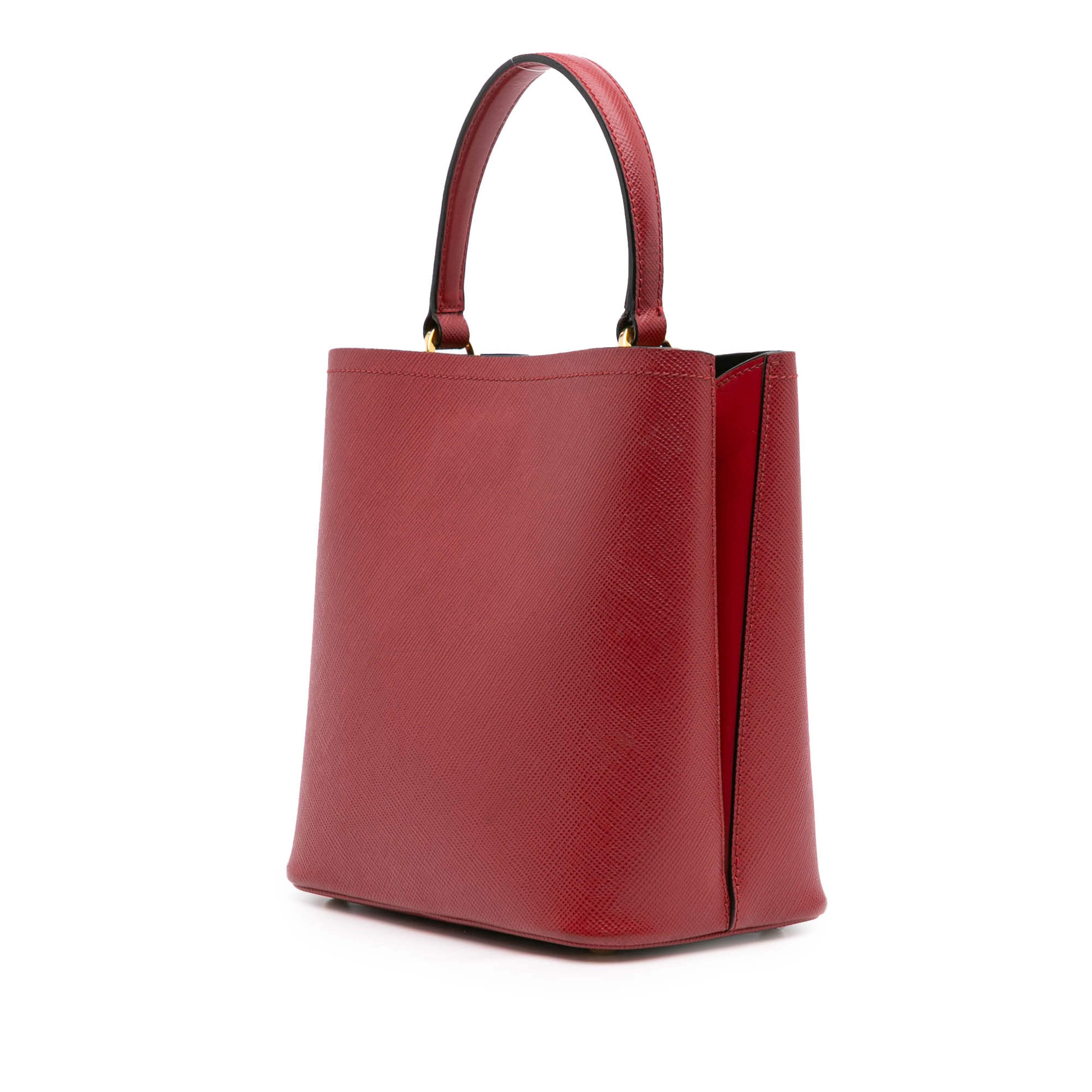 Prada Medium Saffiano Cuir Panier Satchel