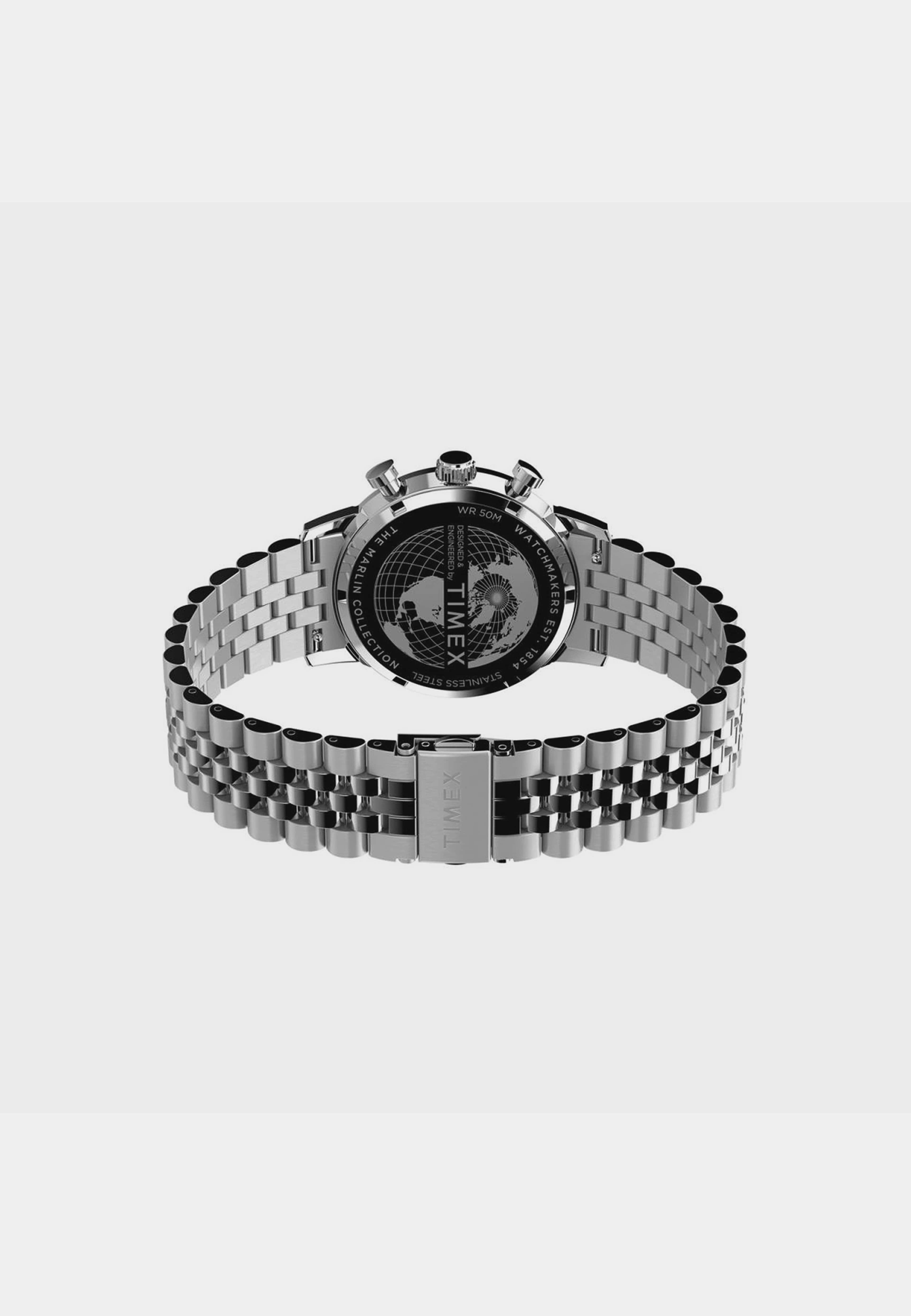 Timex Marlin Chronograph Herr, Silver/stål, Metallband - Tw2w10400, från Timex, i färgen 1. Klicka för att öppna bilden i stort format