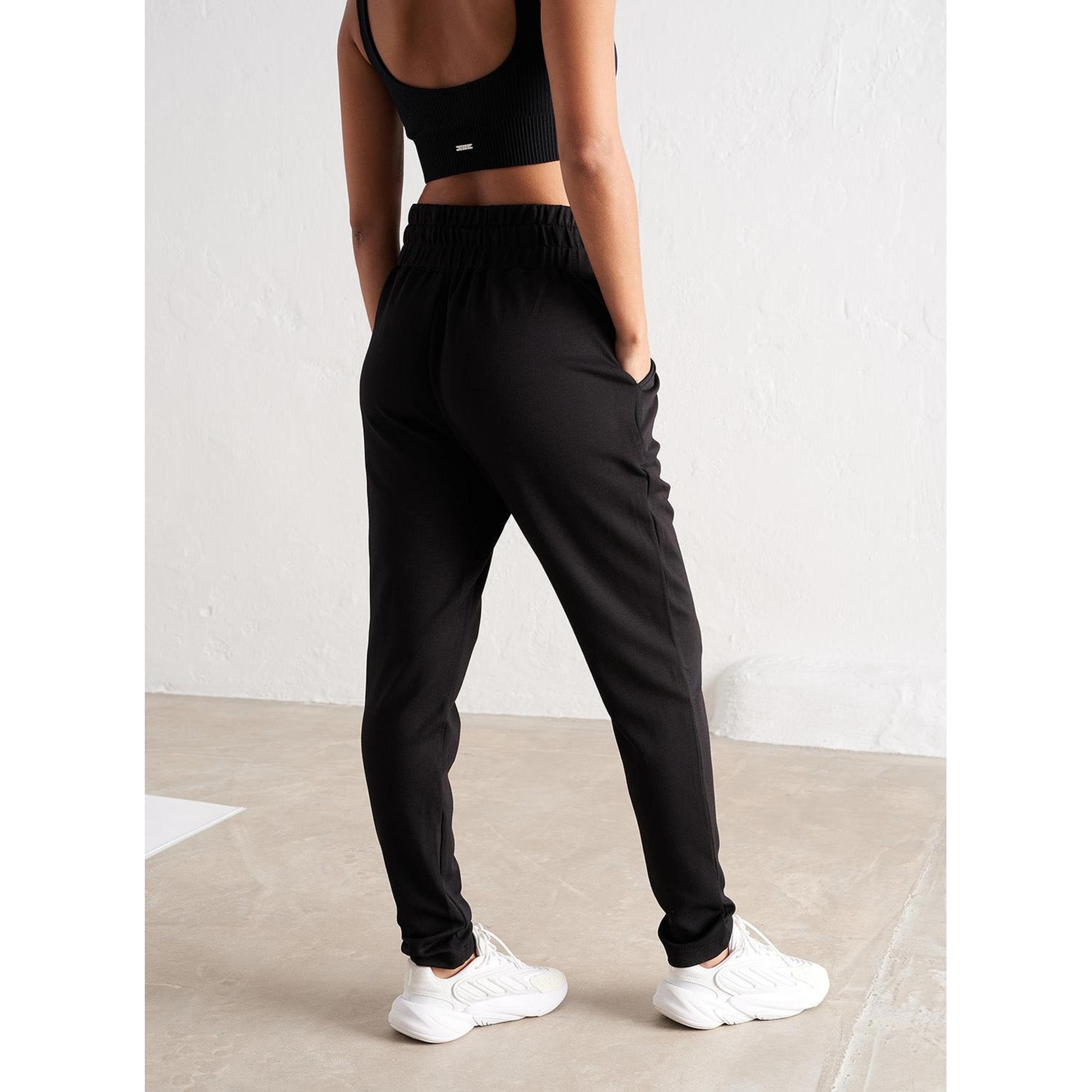 Black Comfy Modal Sweatpants