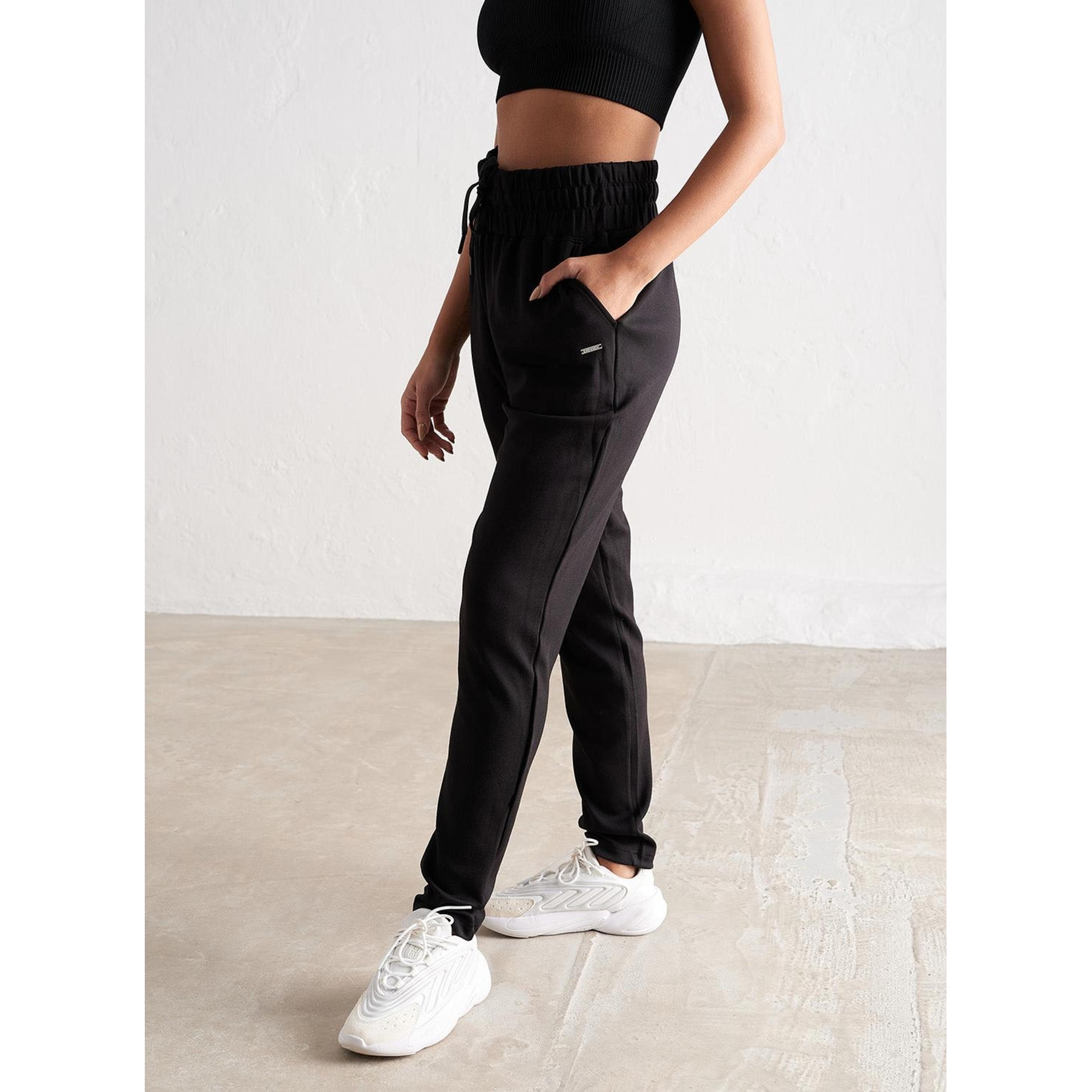 Black Comfy Modal Sweatpants