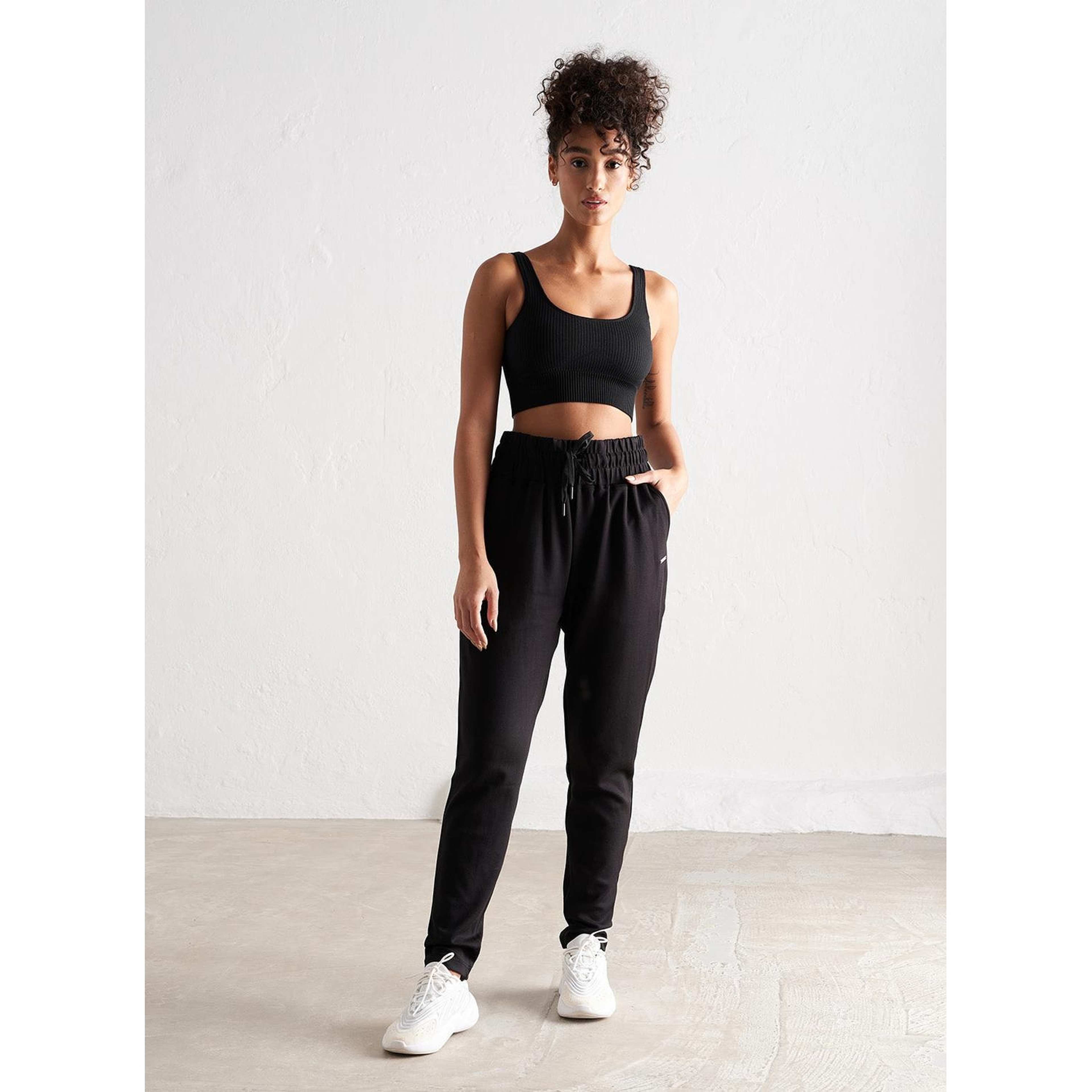 Black Comfy Modal Sweatpants