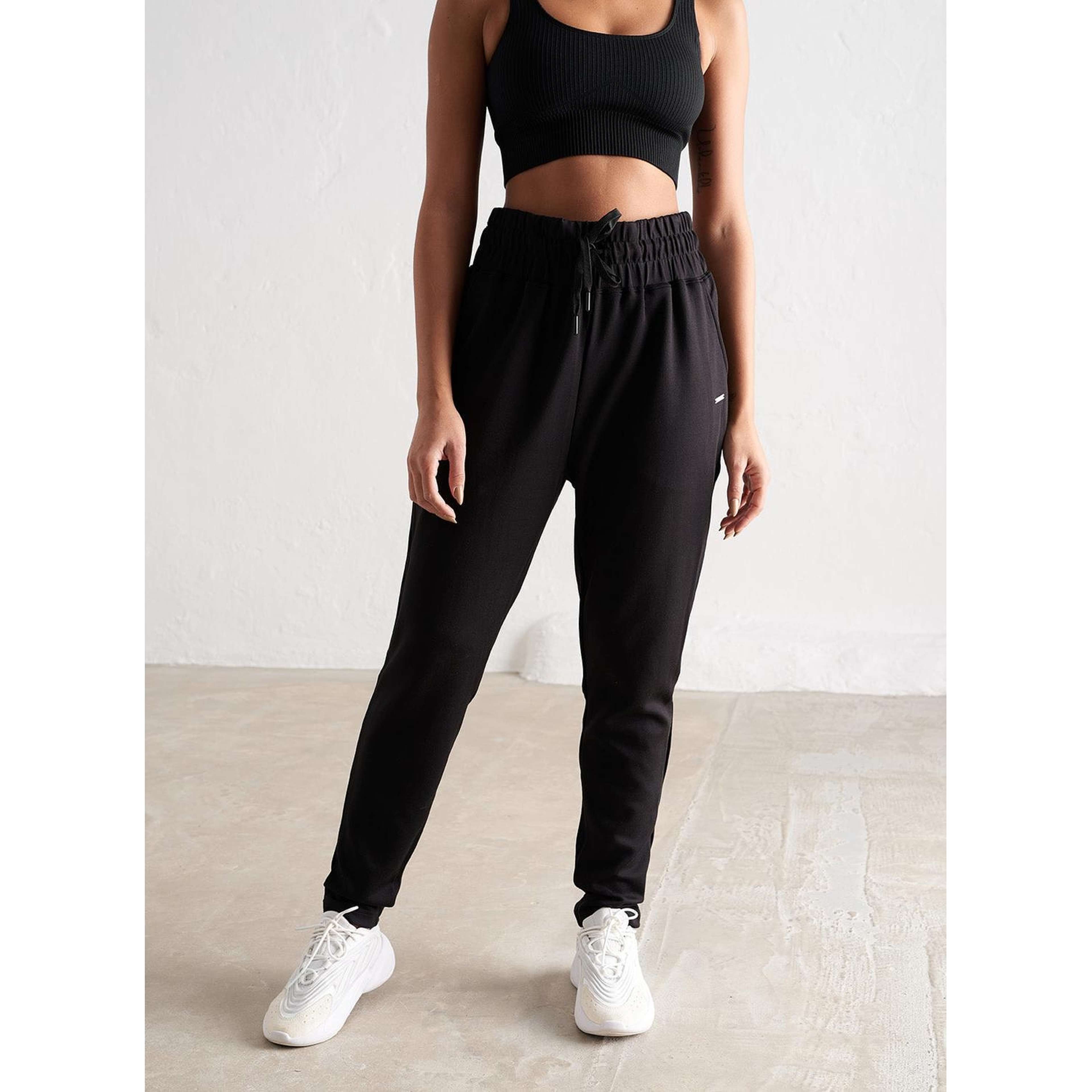 Black Comfy Modal Sweatpants