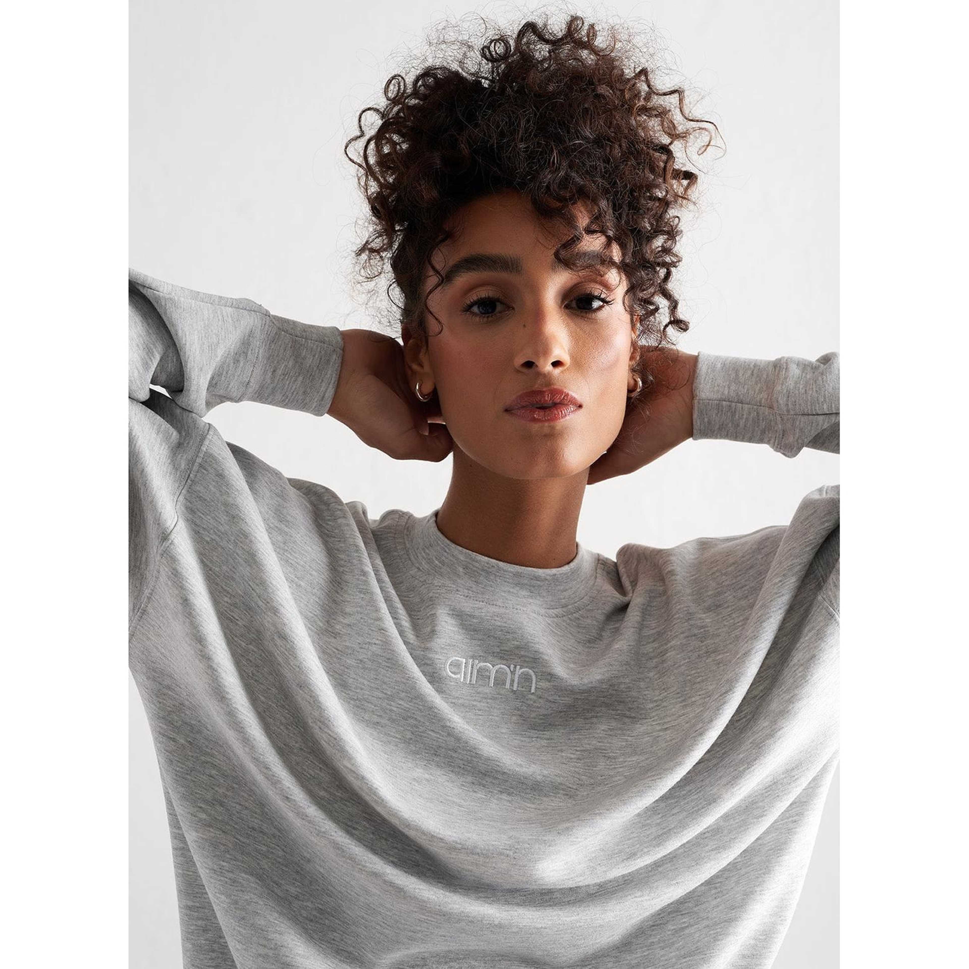 Light Grey Melange Comfy Modal Sweatshirt