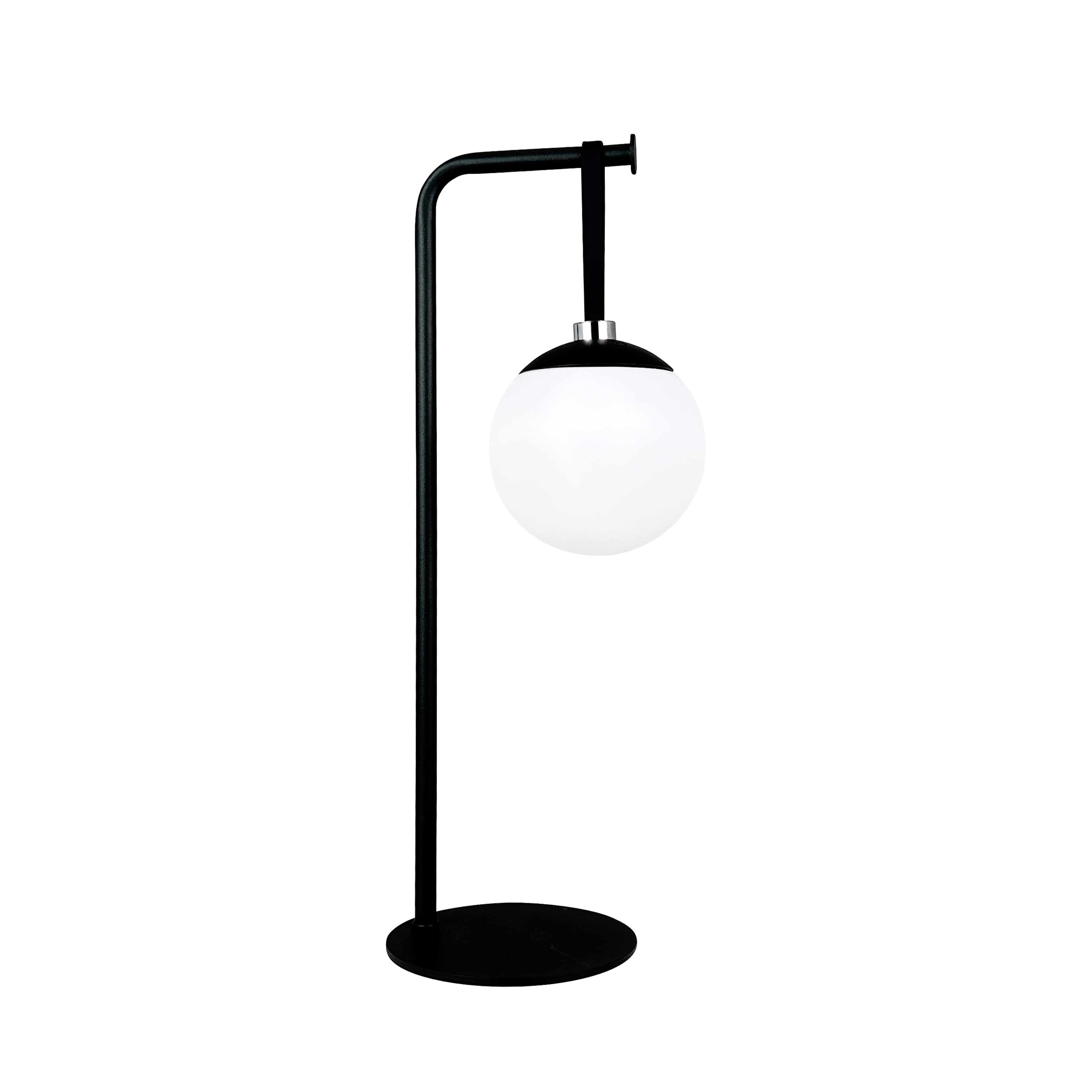 Odin Light Globe With Table Stand, från Dyberg Larsen, i färgen black/ white. Klicka för att öppna bilden i stort format