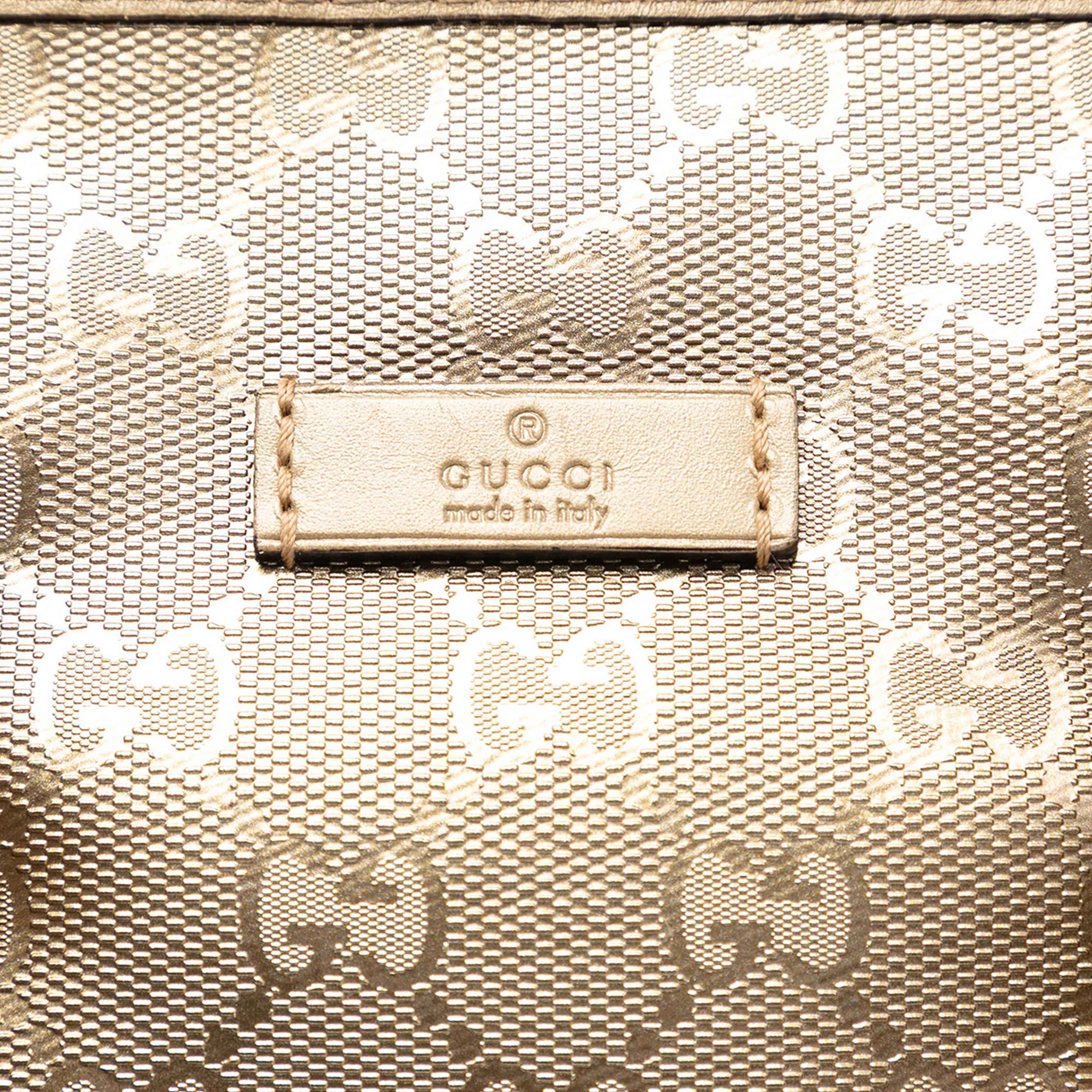 Gucci Medium Gg Imprime Joy Boston Bag, från Luxclusif, i färgen gold. Klicka för att öppna bilden i stort format