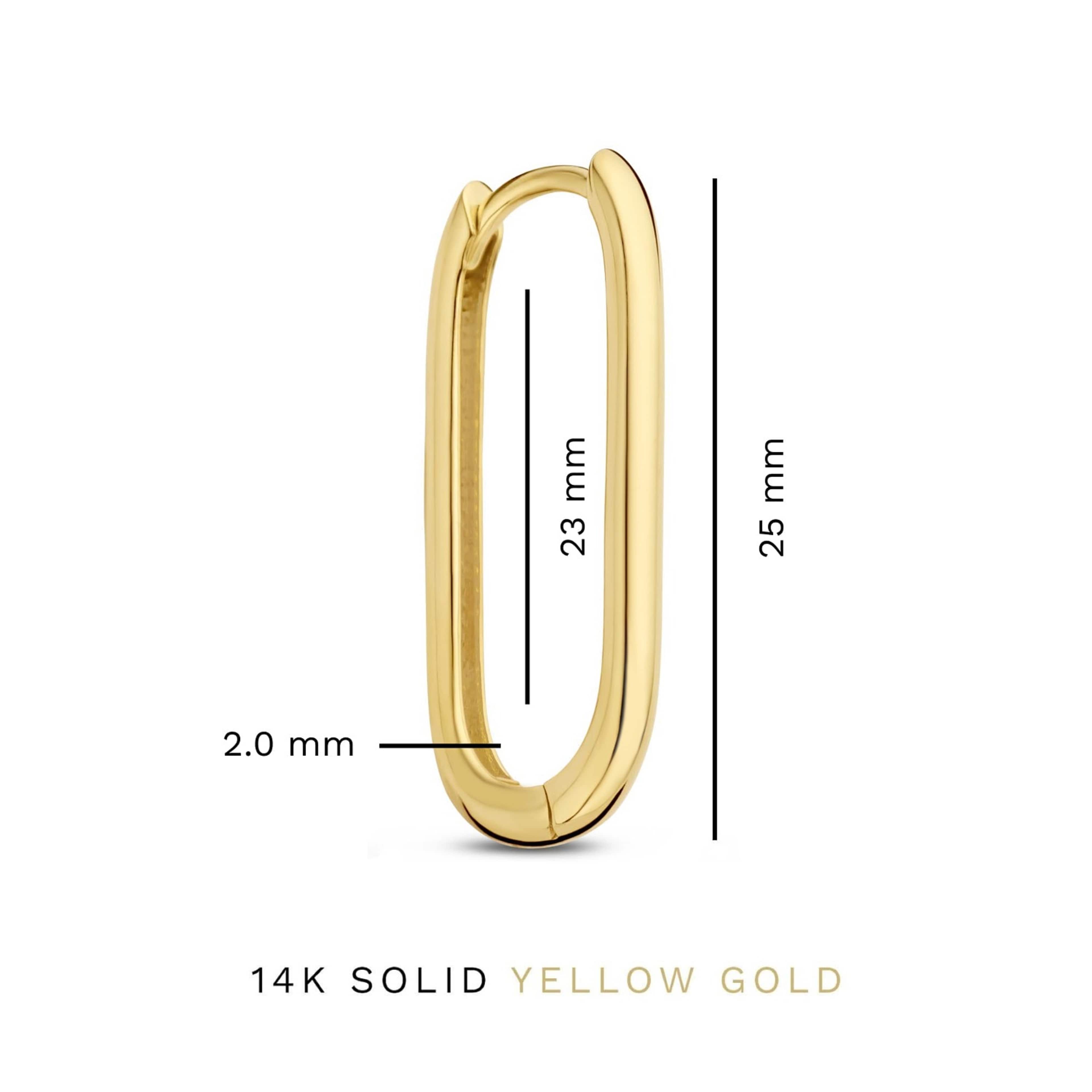 Rivoli 14 Karat Guld Creoler