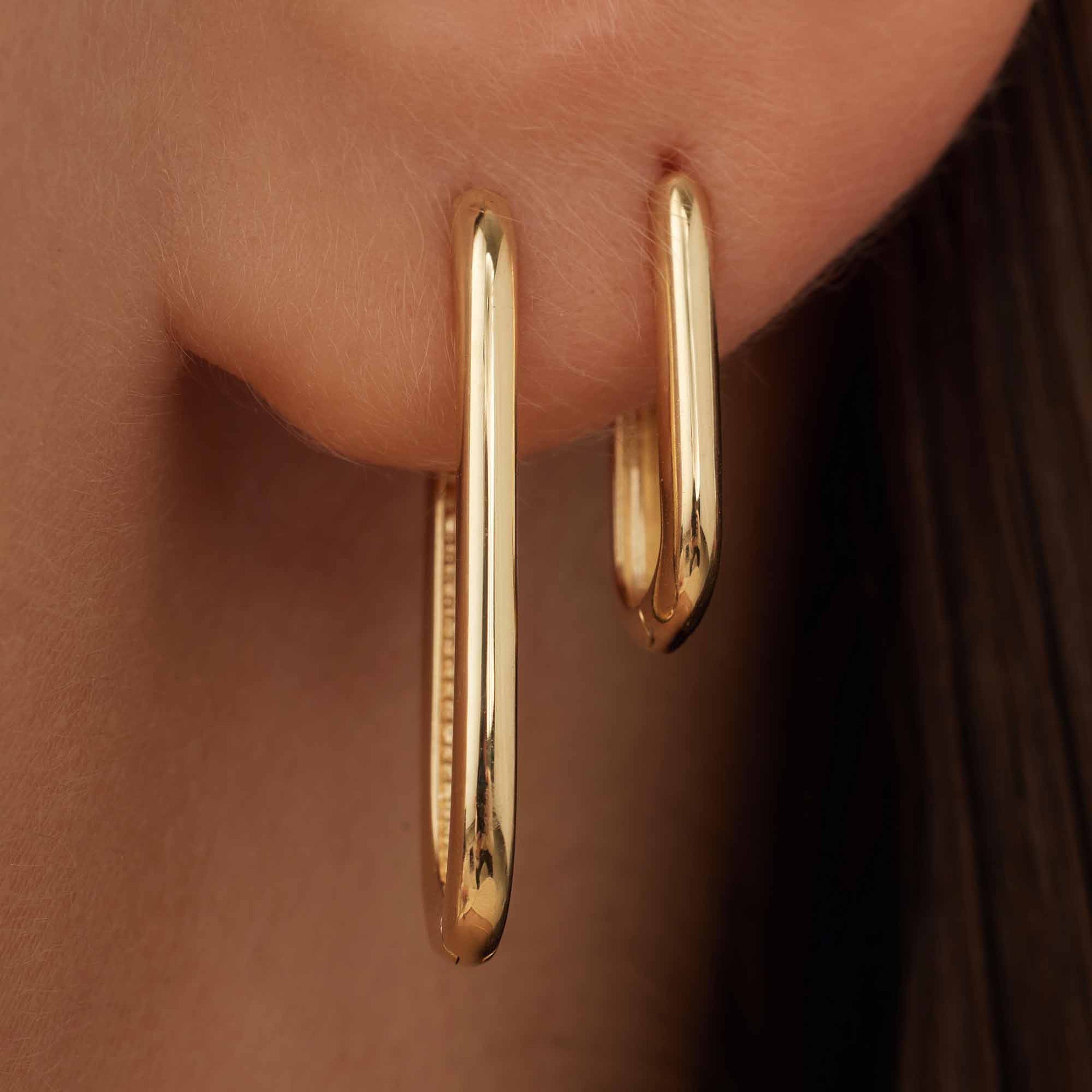 Rivoli 14 Karat Guld Creoler