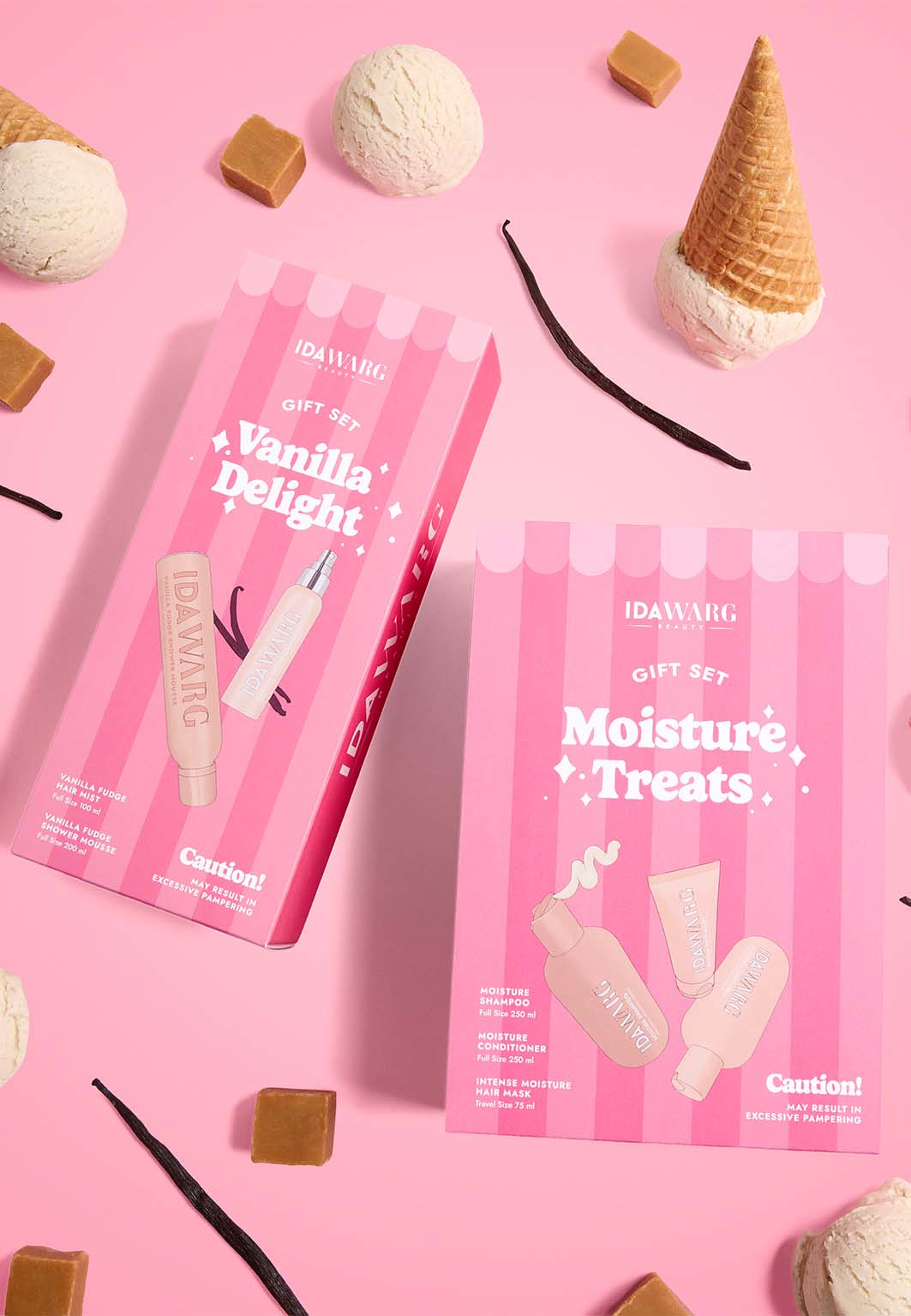 Moisture Treats Haircare Set, från IDA WARG. Klicka för att öppna bilden i stort format