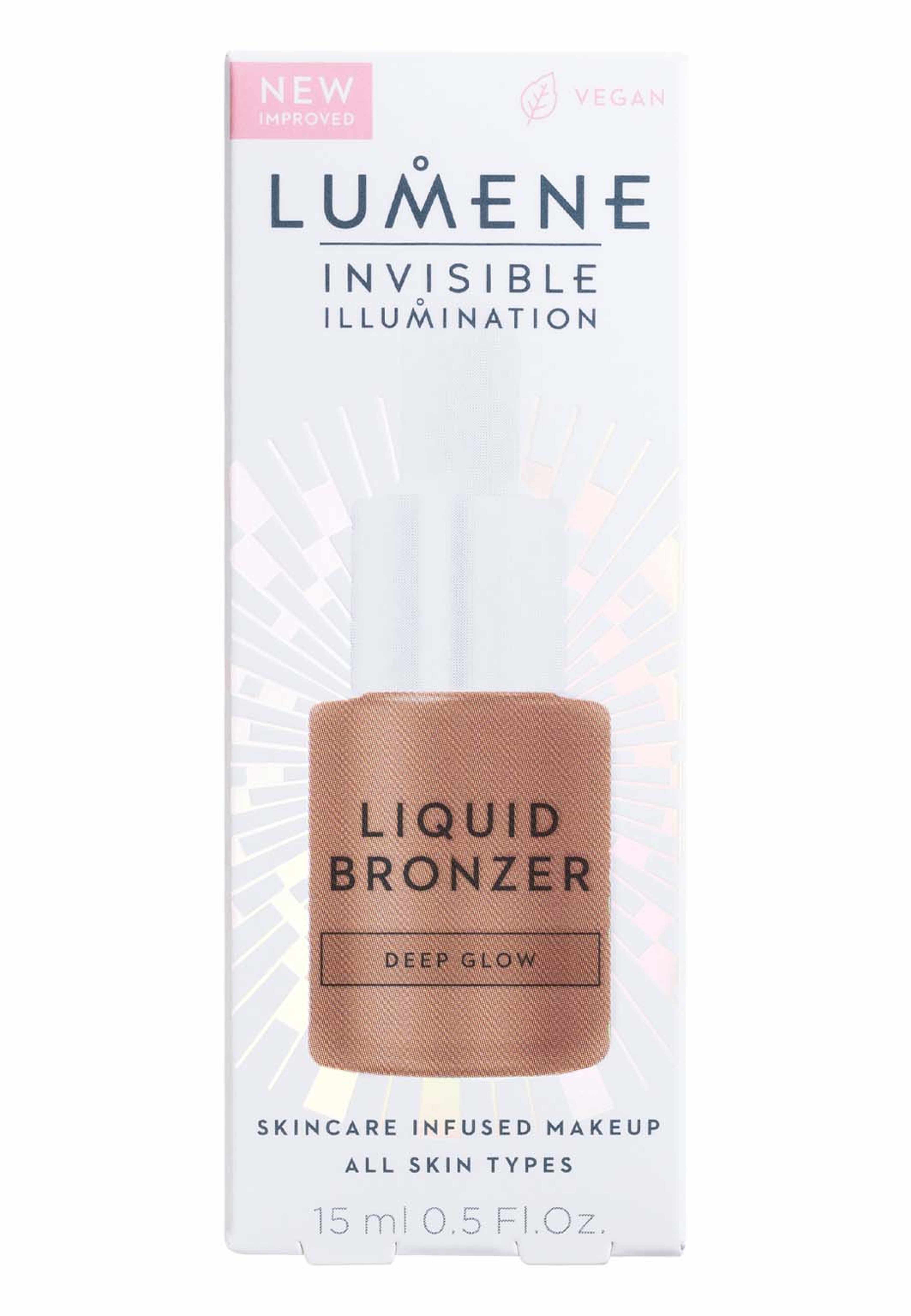 Invisible Illumination Liquid Bronzer, från Lumene, i färgen Deep Glow. Klicka för att öppna bilden i stort format