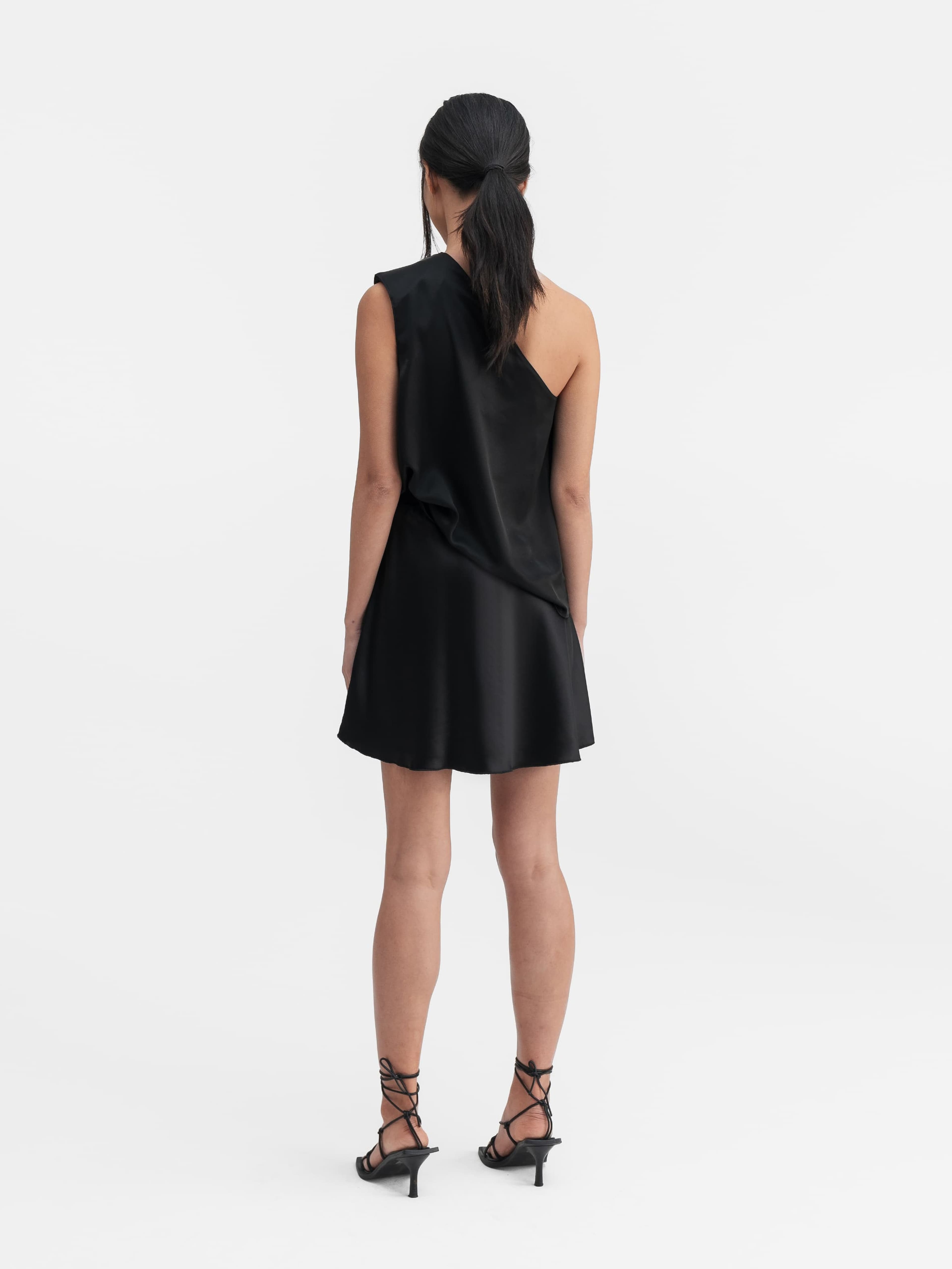 Hana Satin Short Skirt