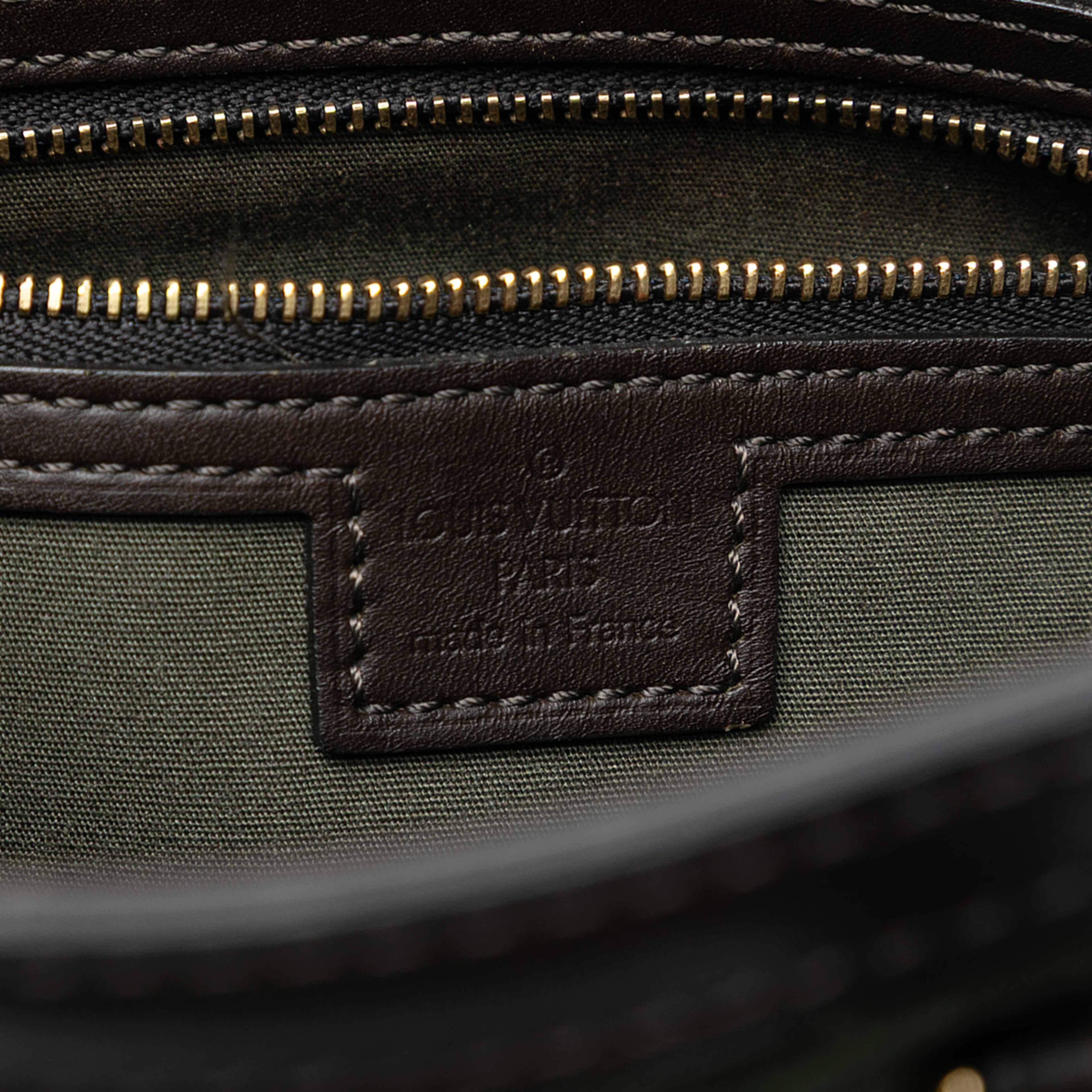 Louis Vuitton Monogram Mini Lin Francoise, från Luxclusif, i färgen green. Klicka för att öppna bilden i stort format