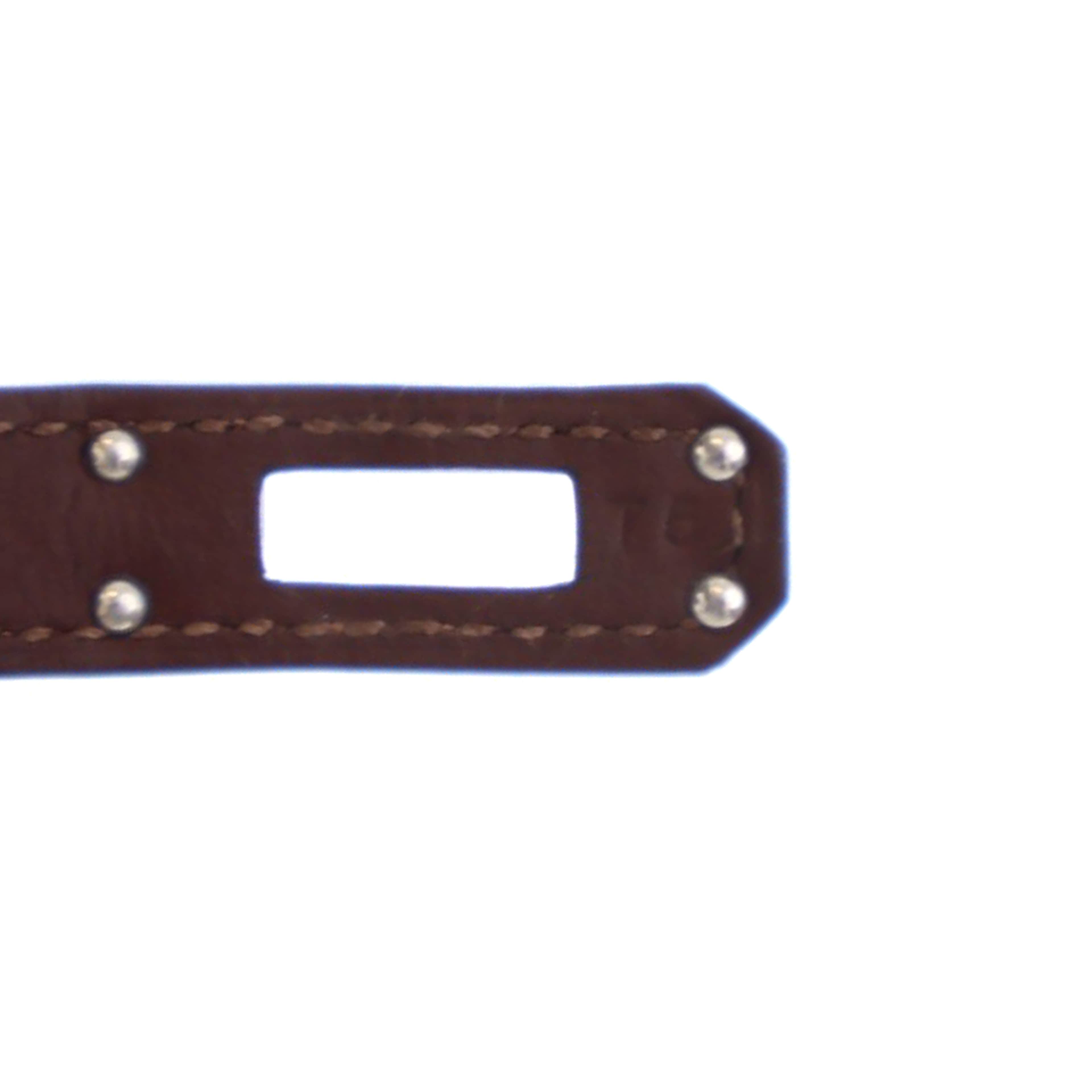 Hermès Swift Kelly Double Tour Bracelet, från Luxclusif, i färgen brown. Klicka för att öppna bilden i stort format