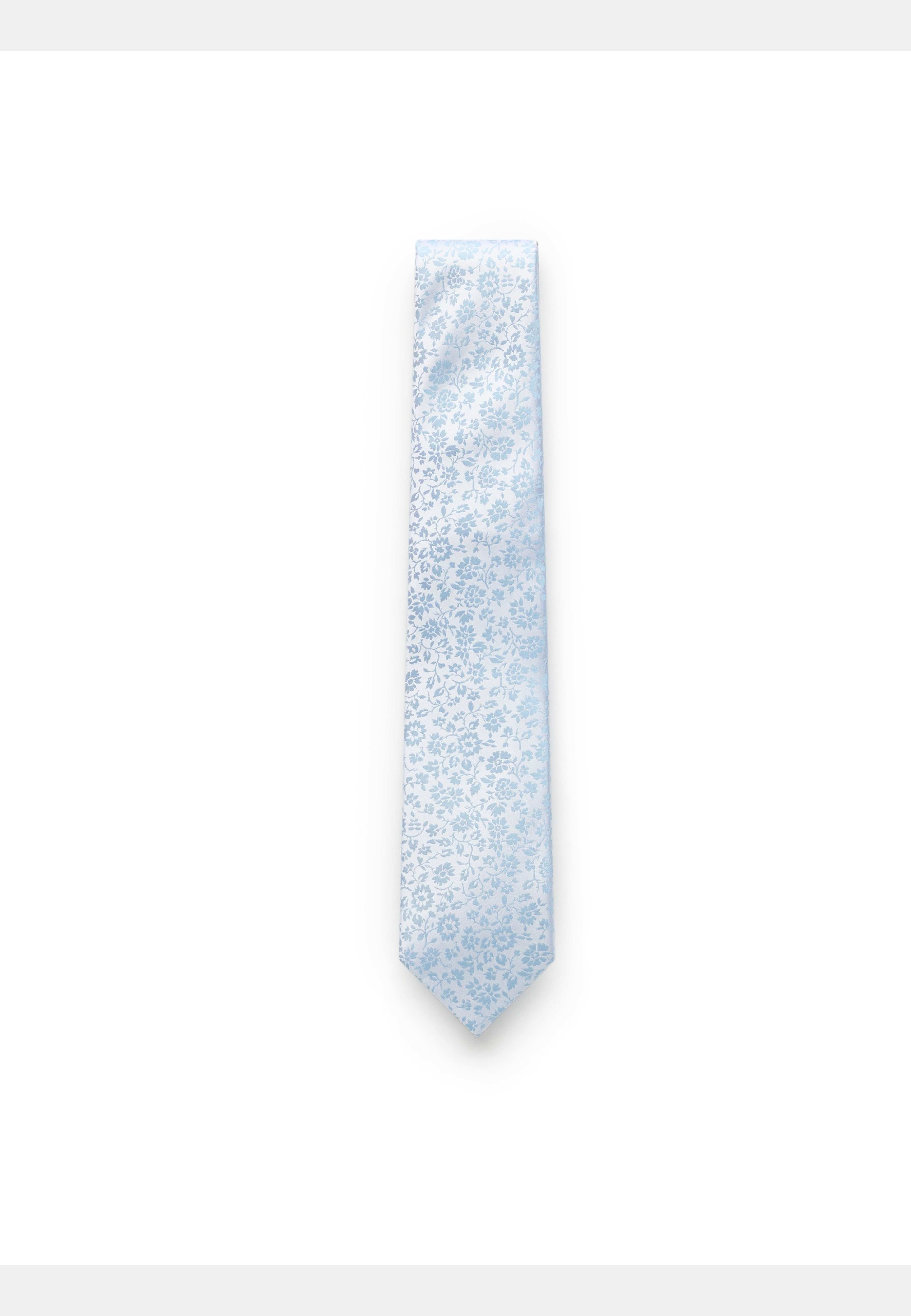 Silk Woven Jaquard Floral Tie, från John Henric, i färgen light blue. Klicka för att öppna bilden i stort format