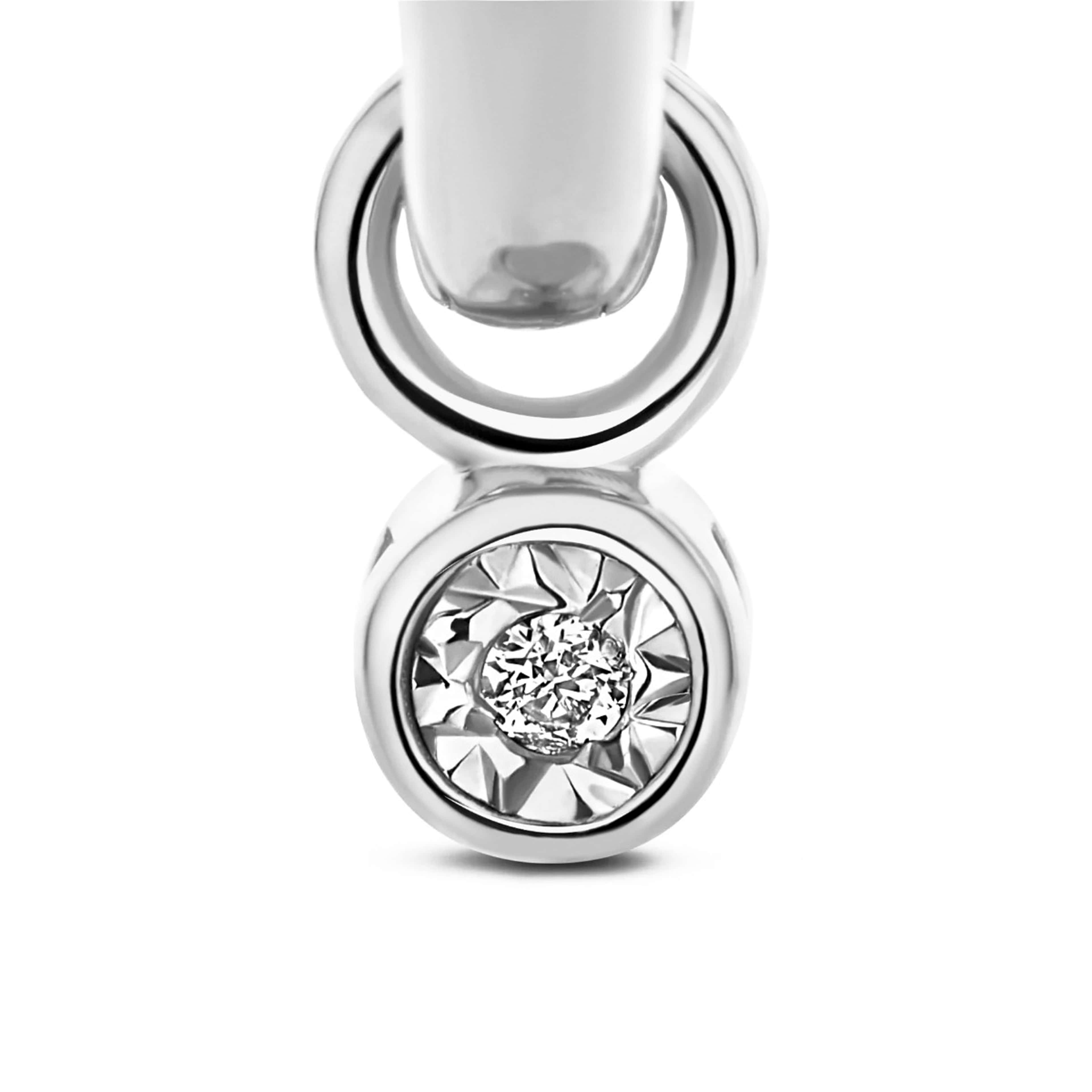 De La Paix 14 Karat Vitguld Creoler