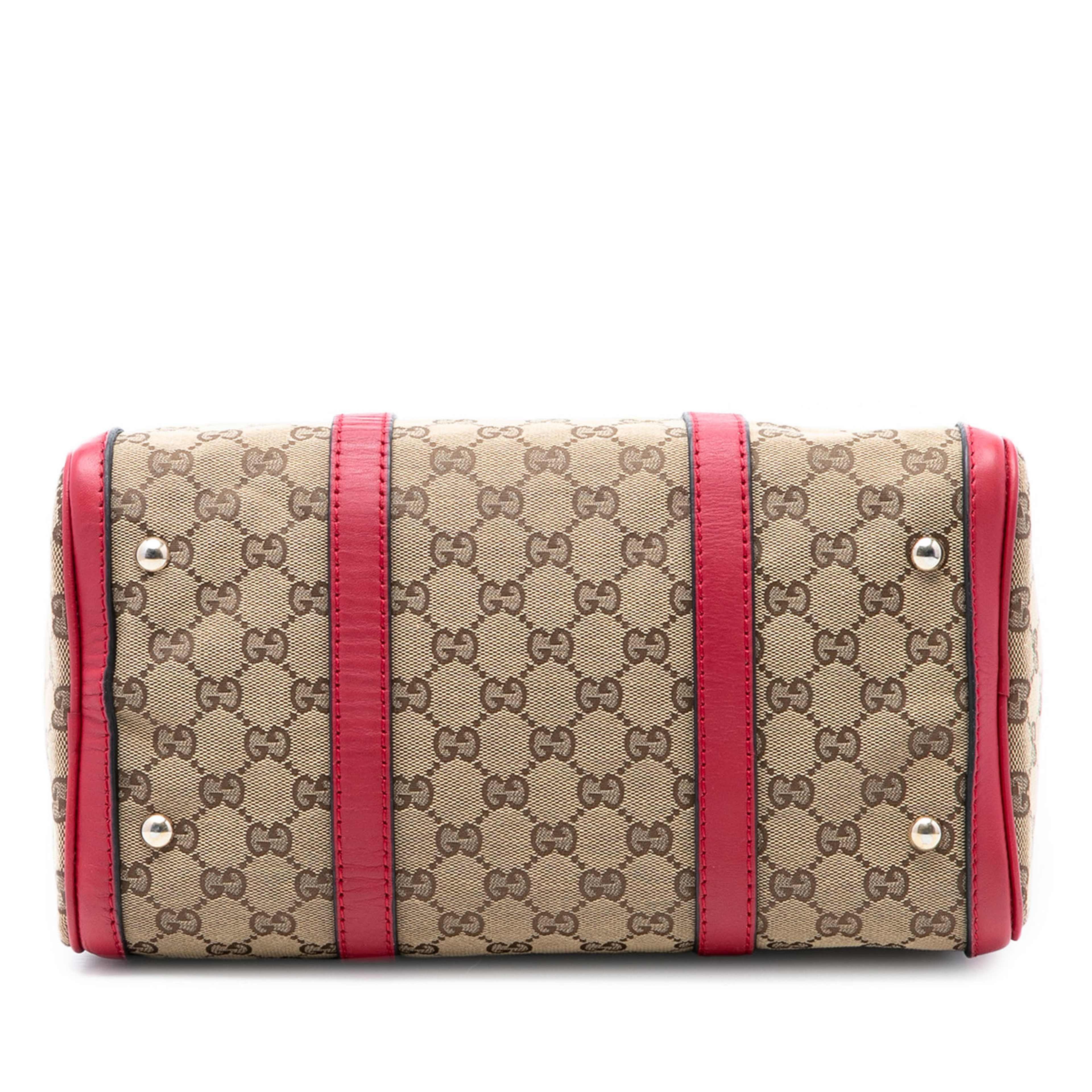 Gucci Medium Gg Canvas Joy Boston Bag, från Luxclusif, i färgen beige. Klicka för att öppna bilden i stort format