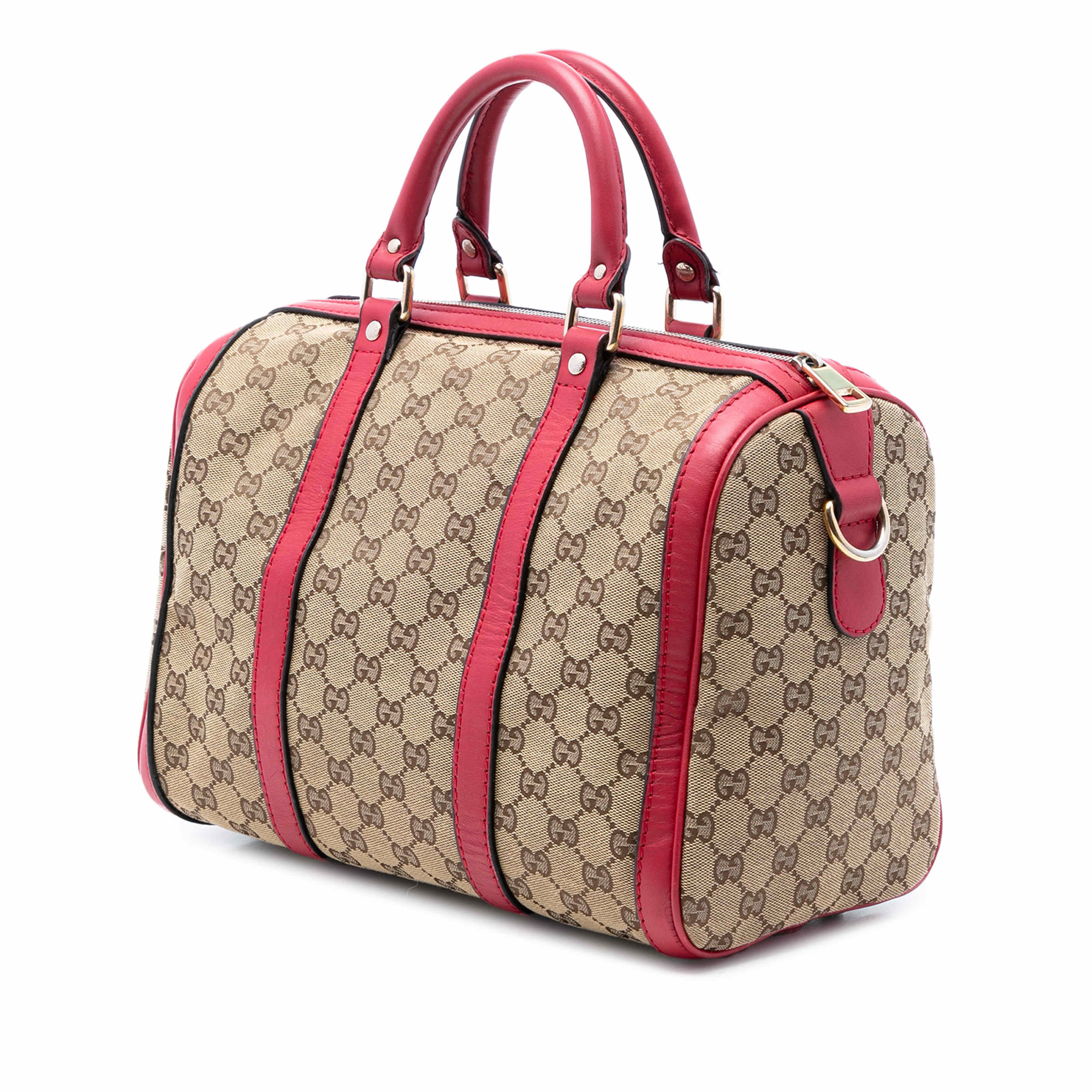 Gucci Medium Gg Canvas Joy Boston Bag, från Luxclusif, i färgen beige. Klicka för att öppna bilden i stort format