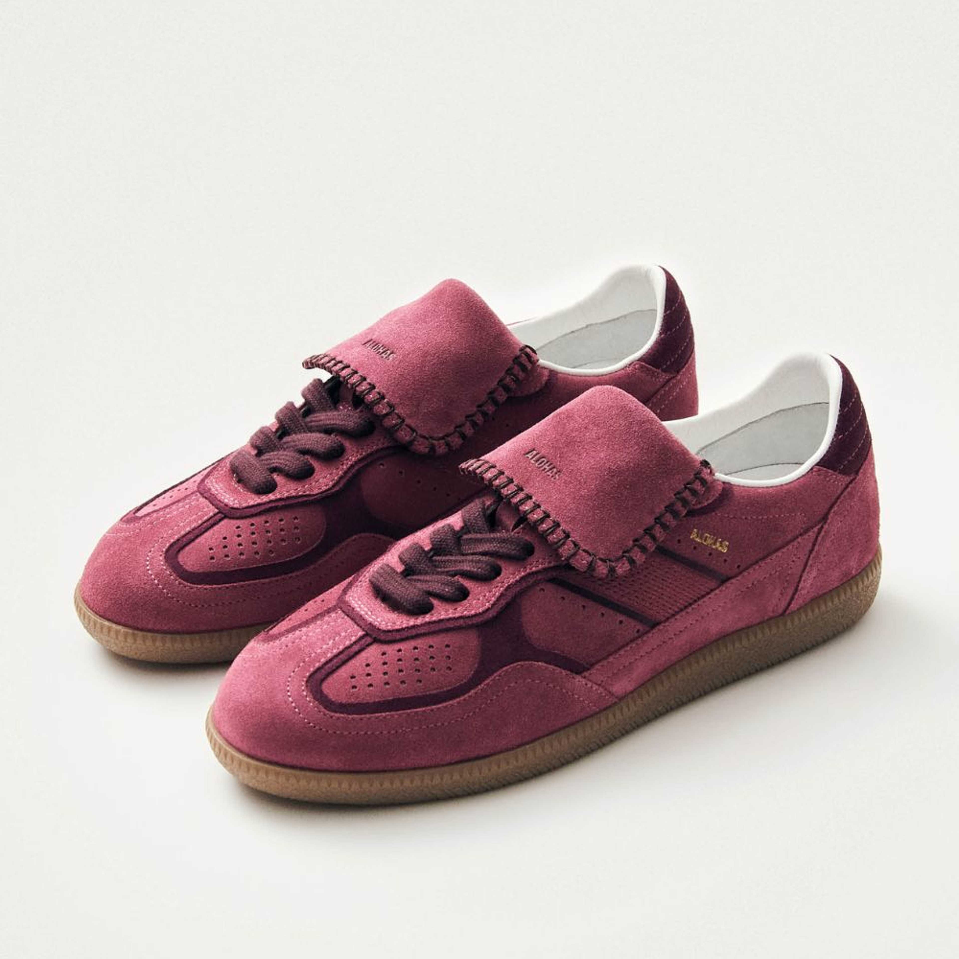 Tb.490 Club Suede Raspberry Leather Sneakers