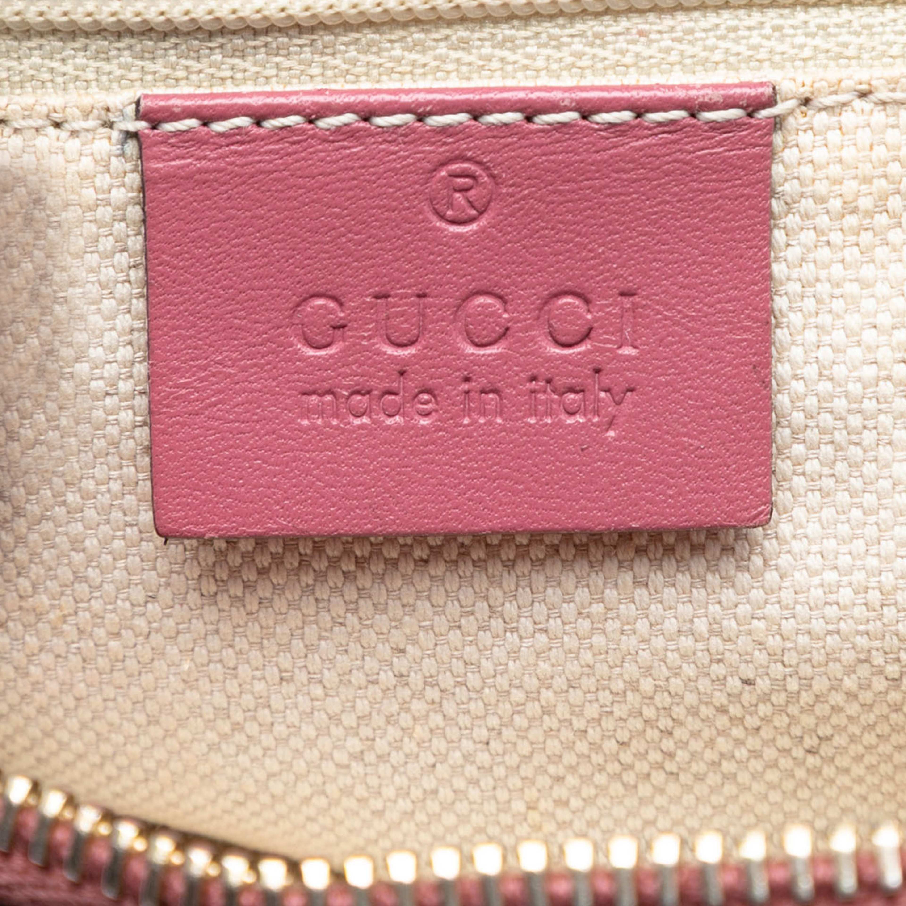 Gucci Gg Canvas Sukey Satchel, från Luxclusif, i färgen beige. Klicka för att öppna bilden i stort format