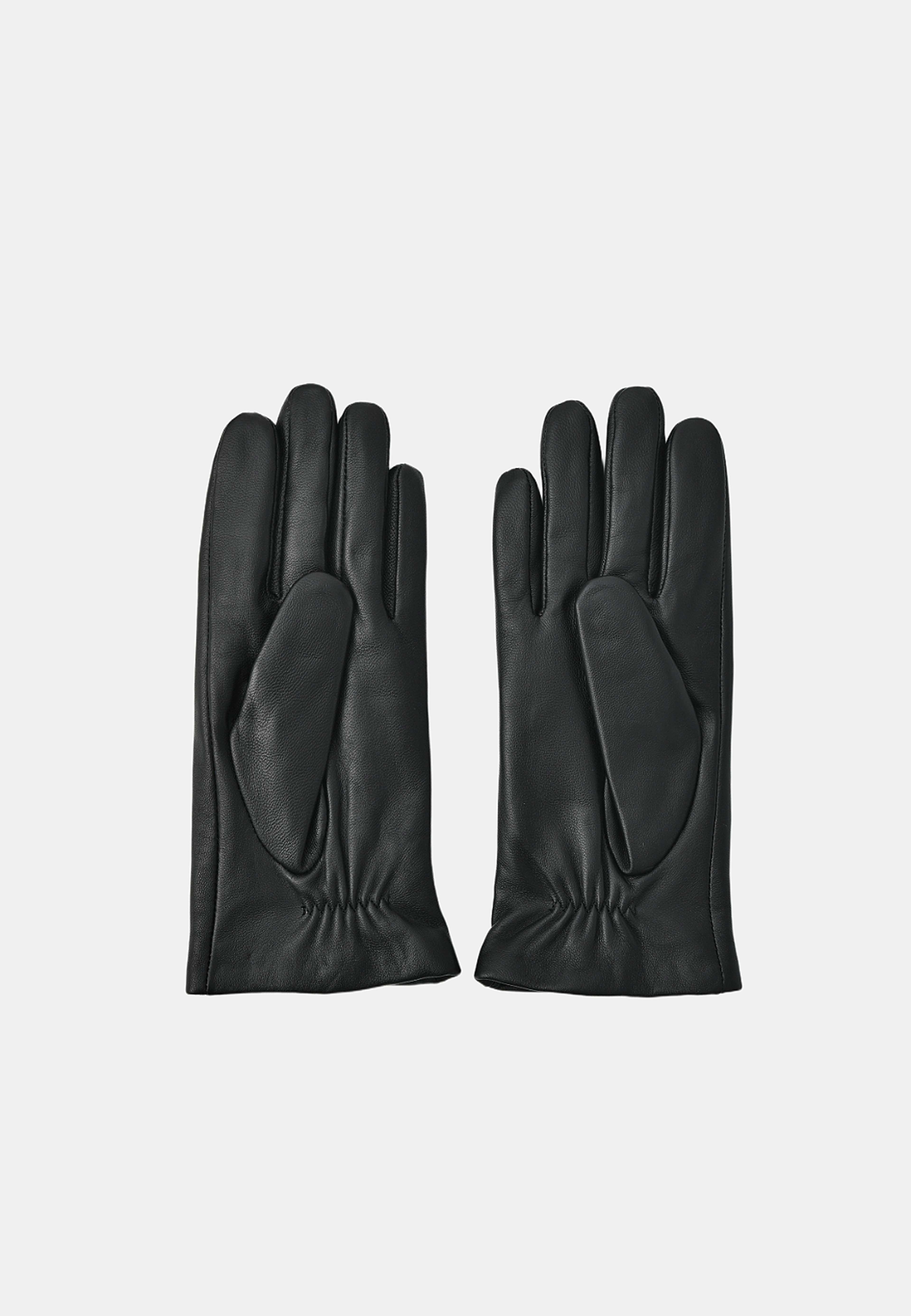 Handskar i fårskinn SANYA, från Carin Wester, i färgen Black. Klicka för att öppna bilden i stort format