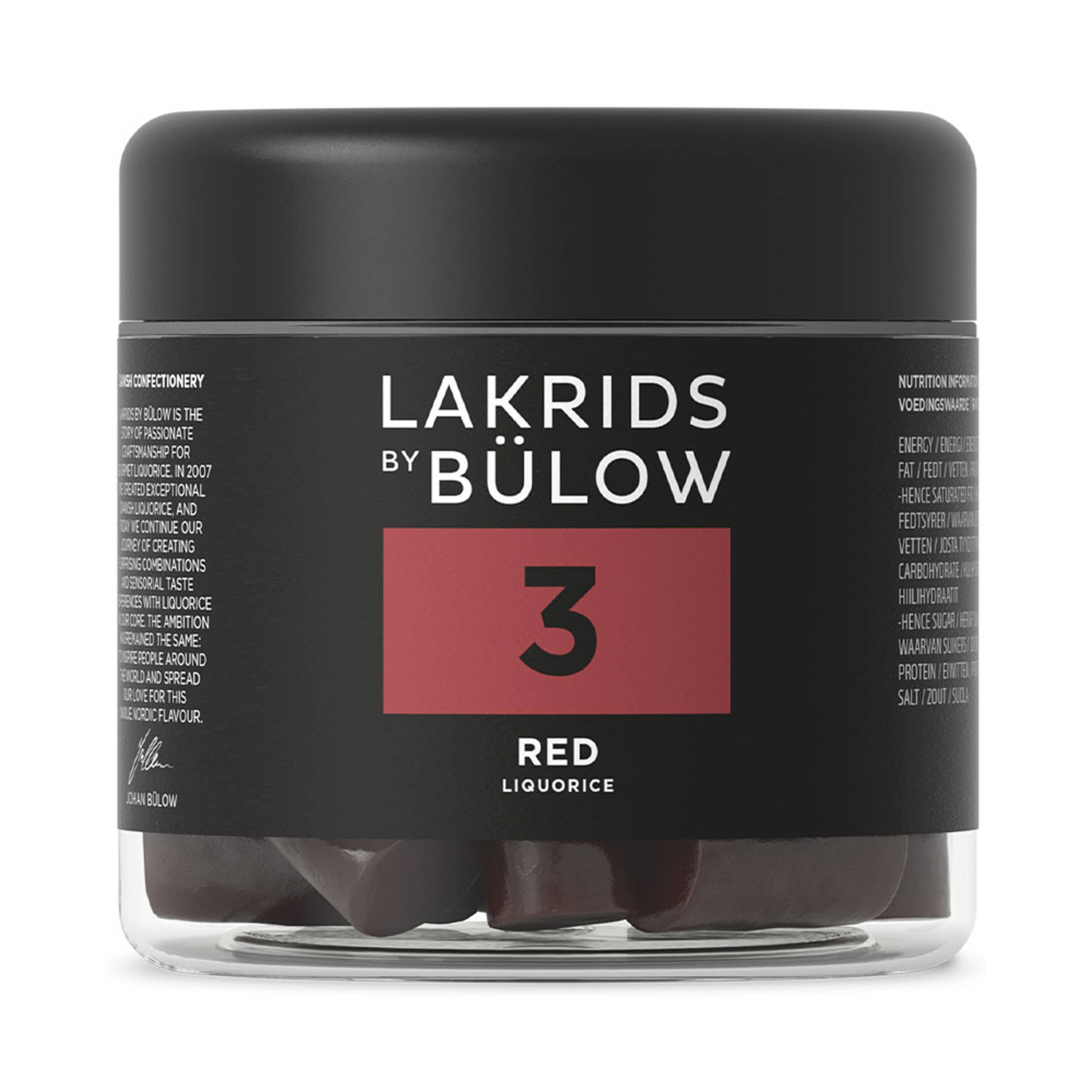 Lakrits Small No.3 – Red, från Lakrids by Bülow, i färgen Red Liquorice. Klicka för att öppna bilden i stort format