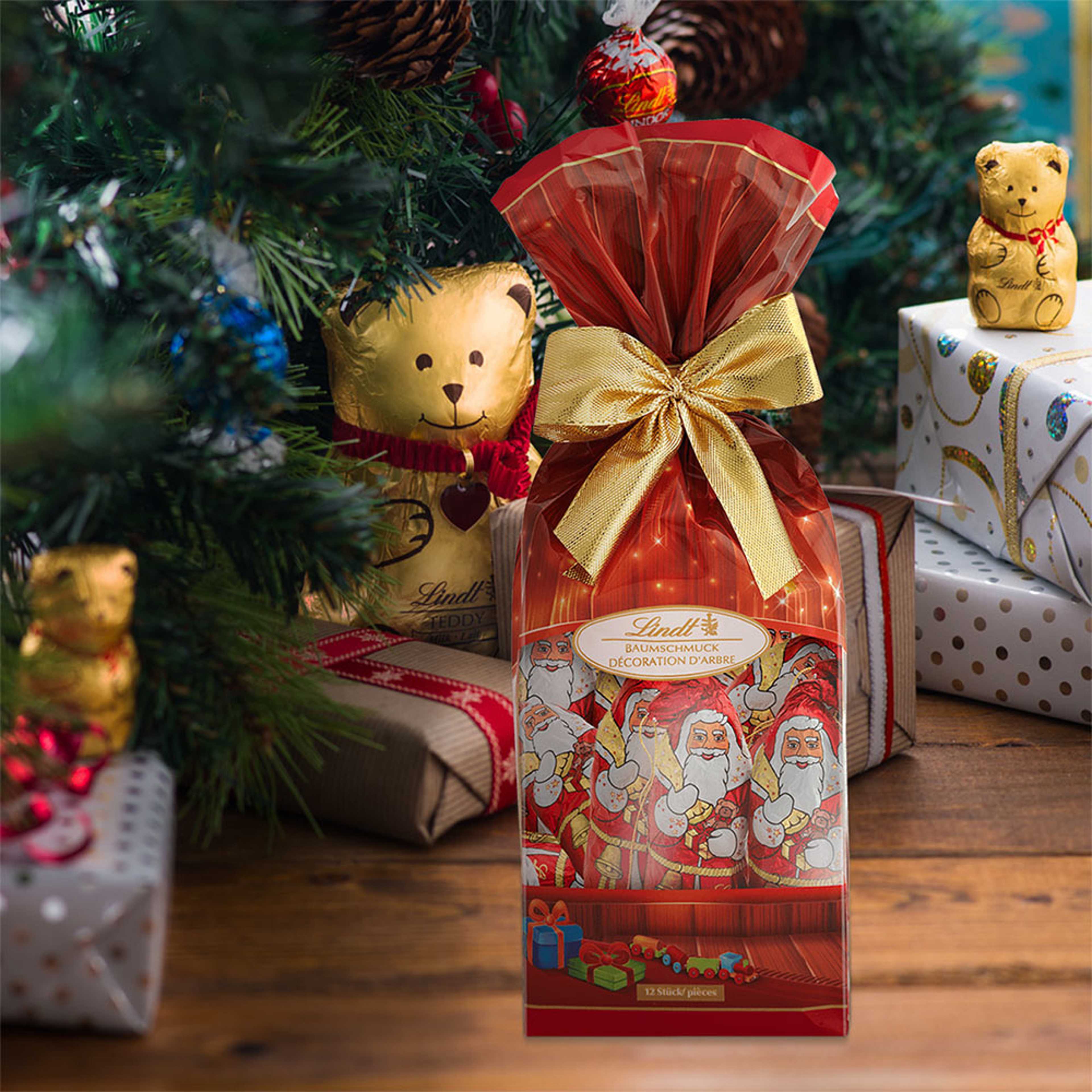 Mini SANTA  mjölkchoklad, från Lindt. Klicka för att öppna bilden i stort format