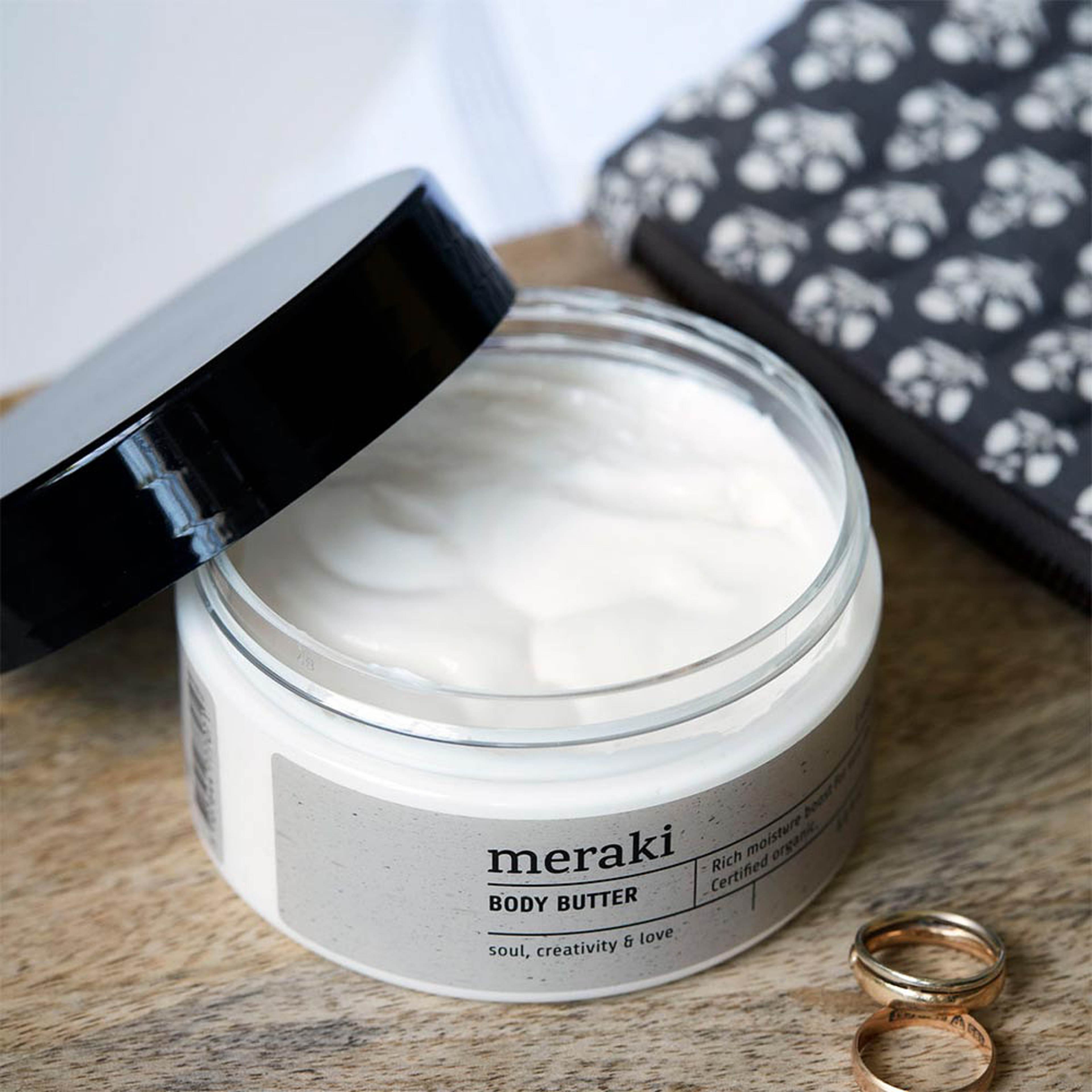 Body butter, Silky mist, från Meraki. Klicka för att öppna bilden i stort format