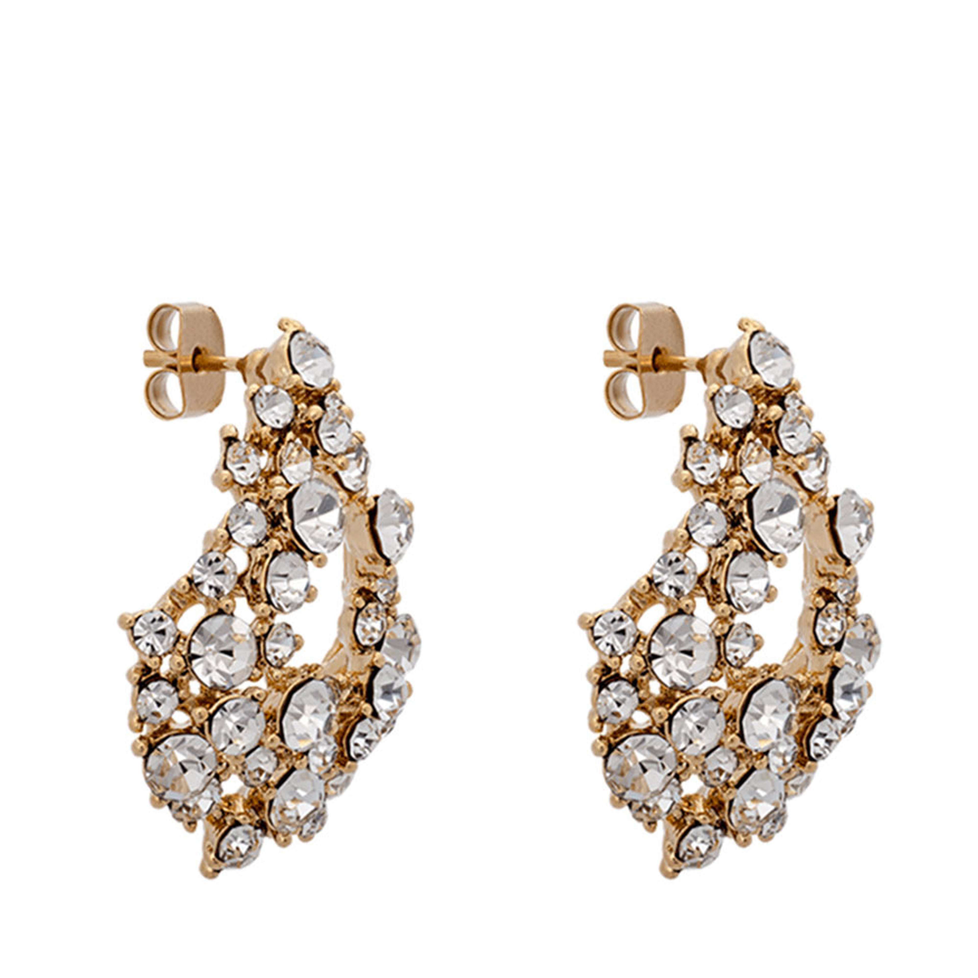Alice Earrings - Crystal (Gold)