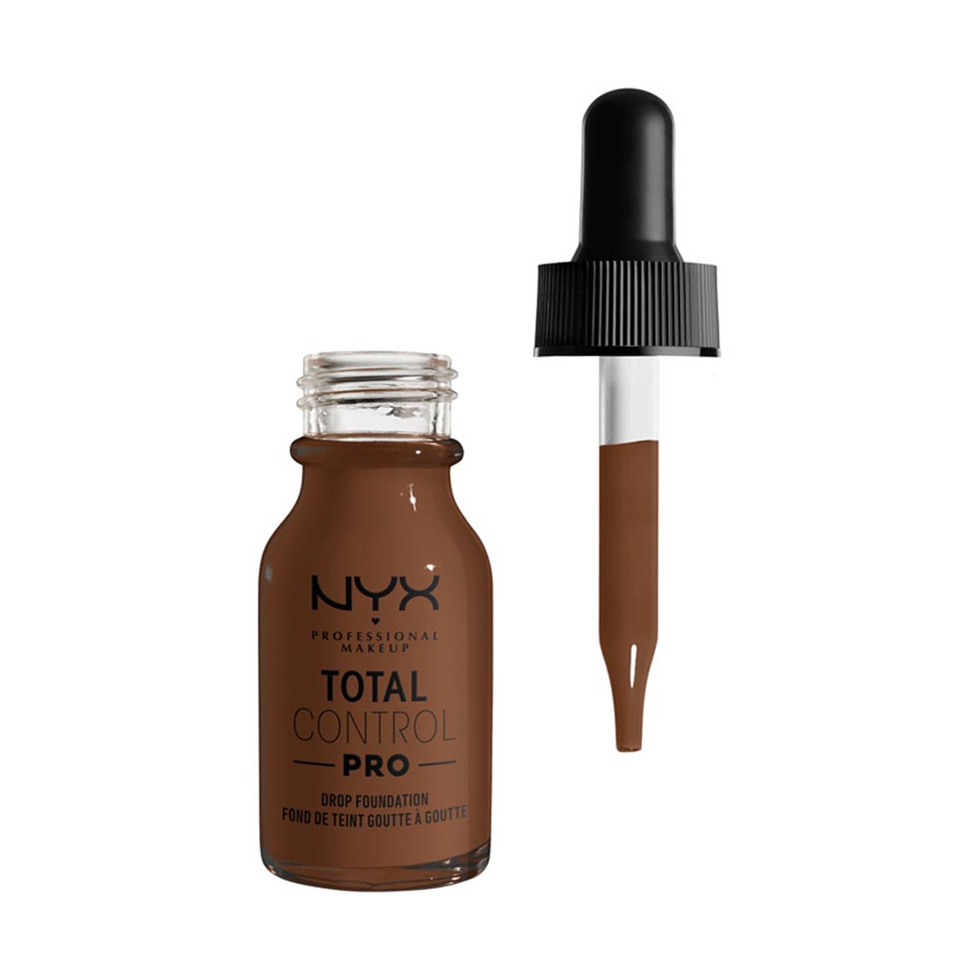 Total Control Pro Drop Foundation, från NYX Professional Makeup, i färgen Deep Rich. Klicka för att öppna bilden i stort format