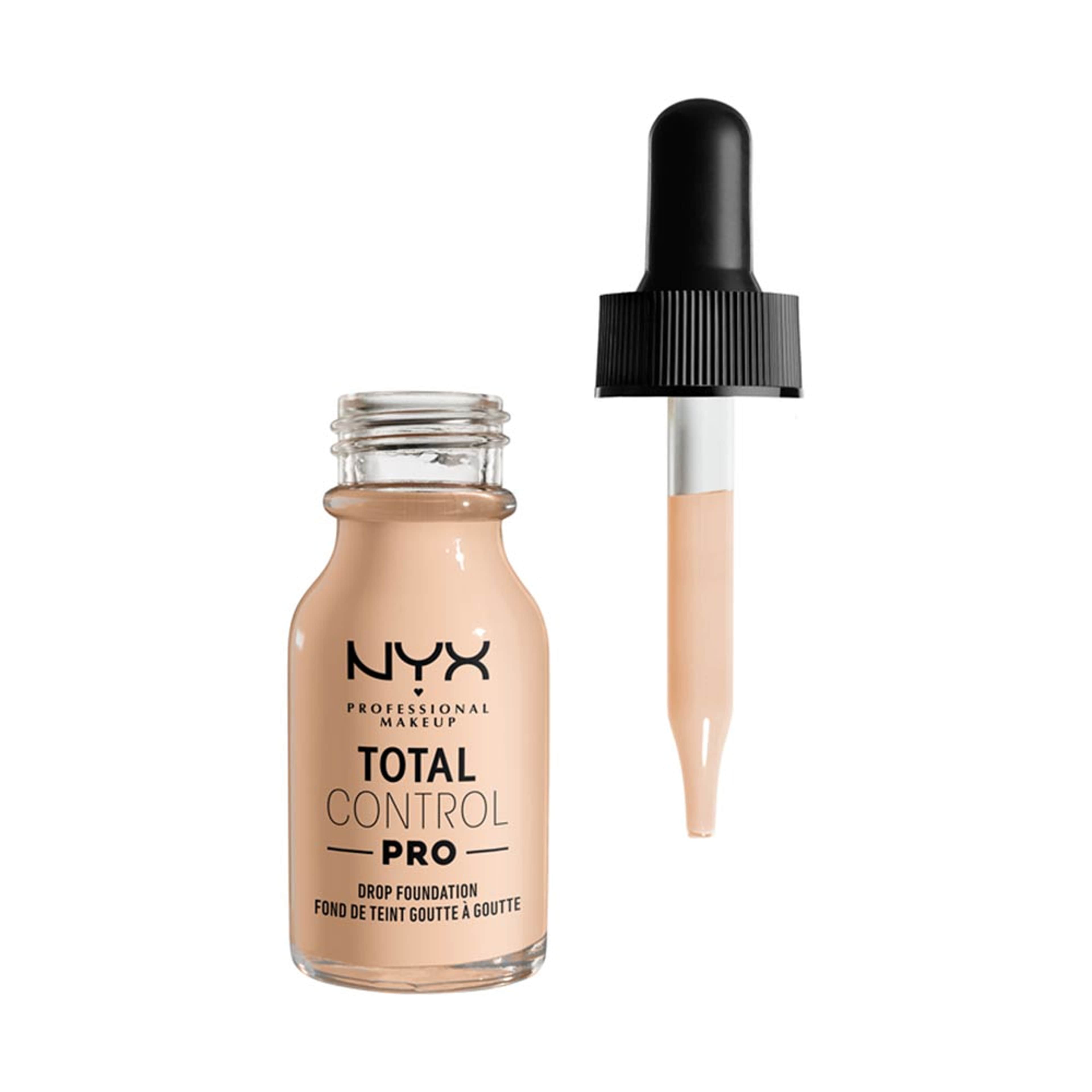 Total Control Pro Drop Foundation, från NYX Professional Makeup, i färgen Light Ivory. Klicka för att öppna bilden i stort format