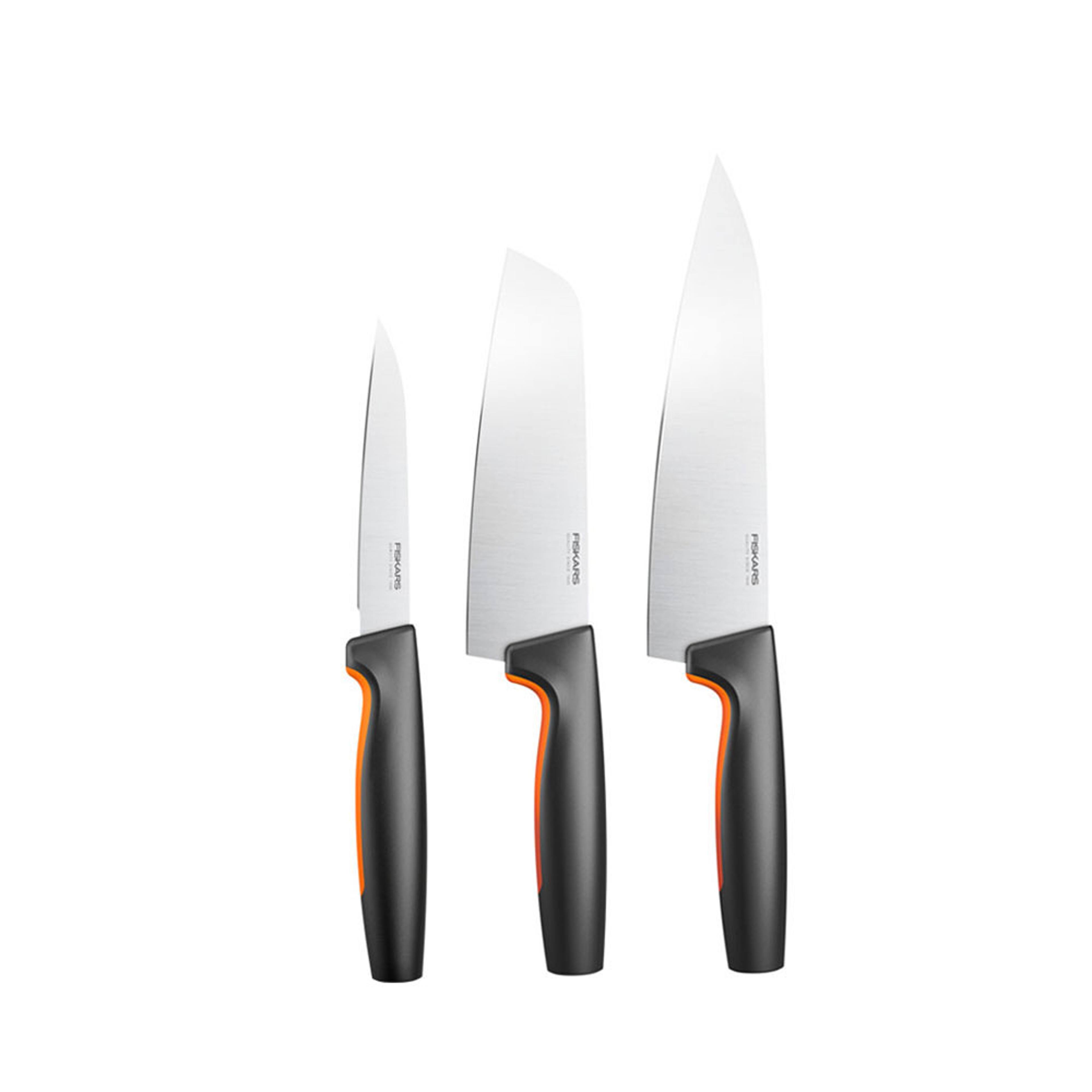FF knivblock i plast med 3 knivar