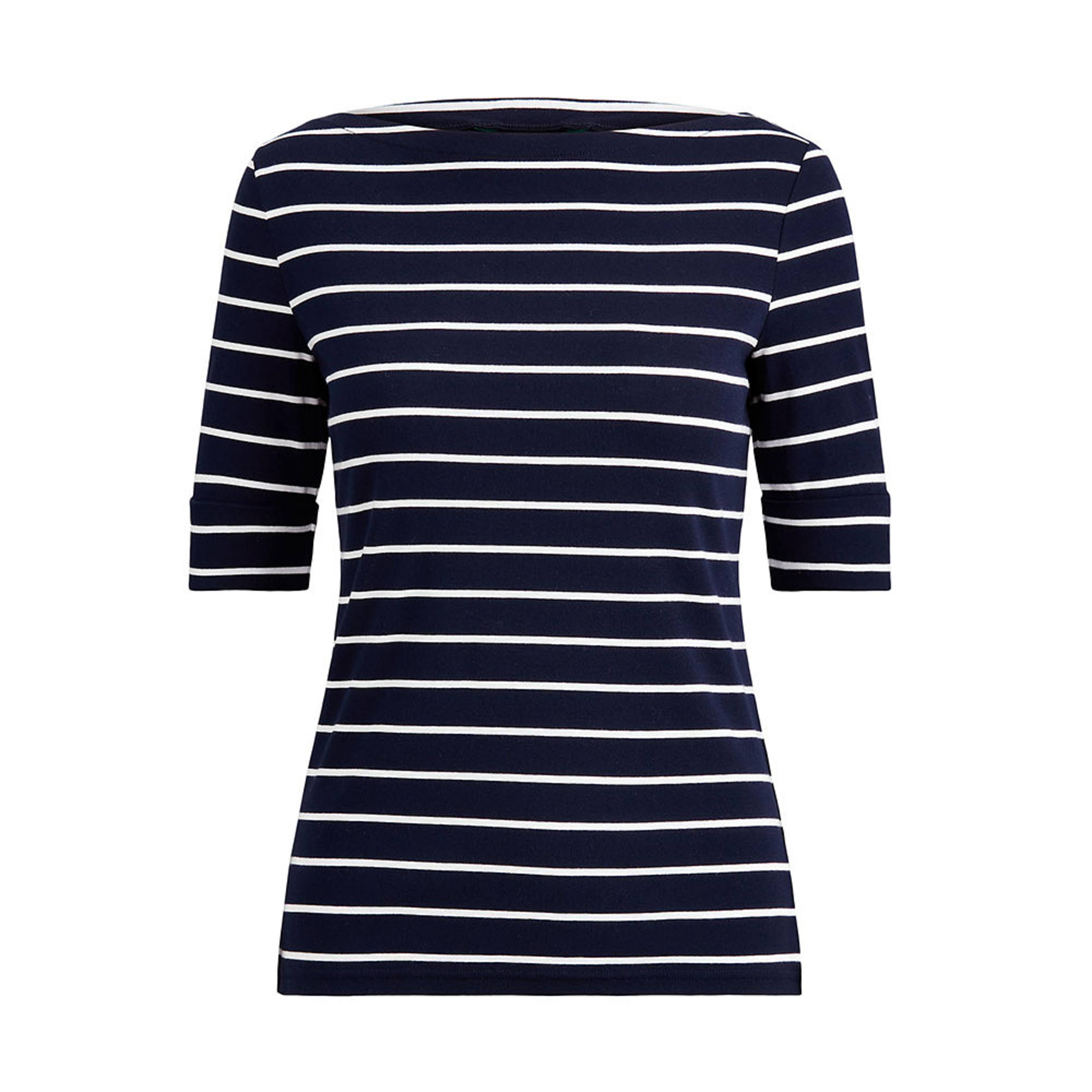 Striped Boatneck Top