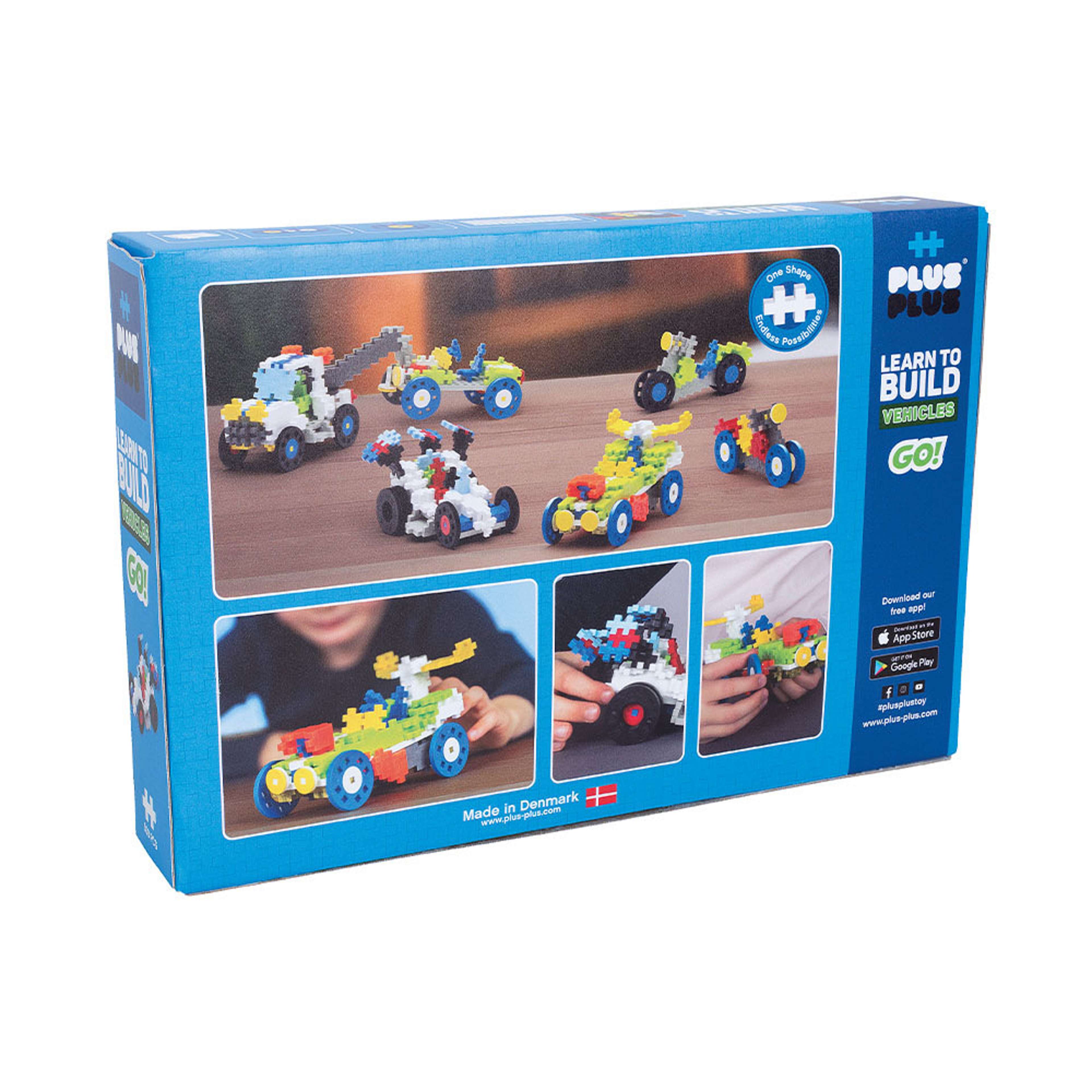 Plus-Plus Byggbitar Learn to Build Go! Vehicles