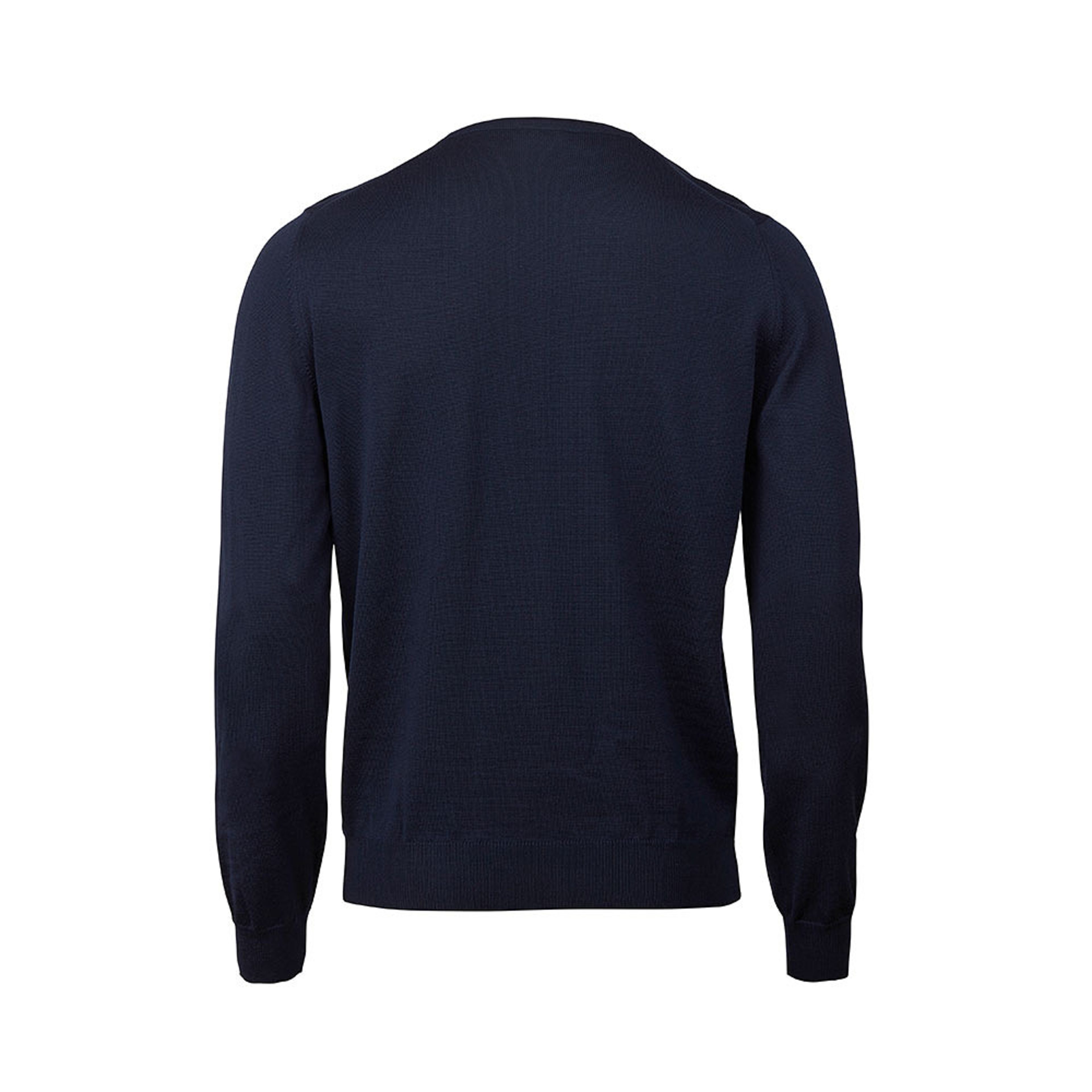 Blue Merino Crew Neck