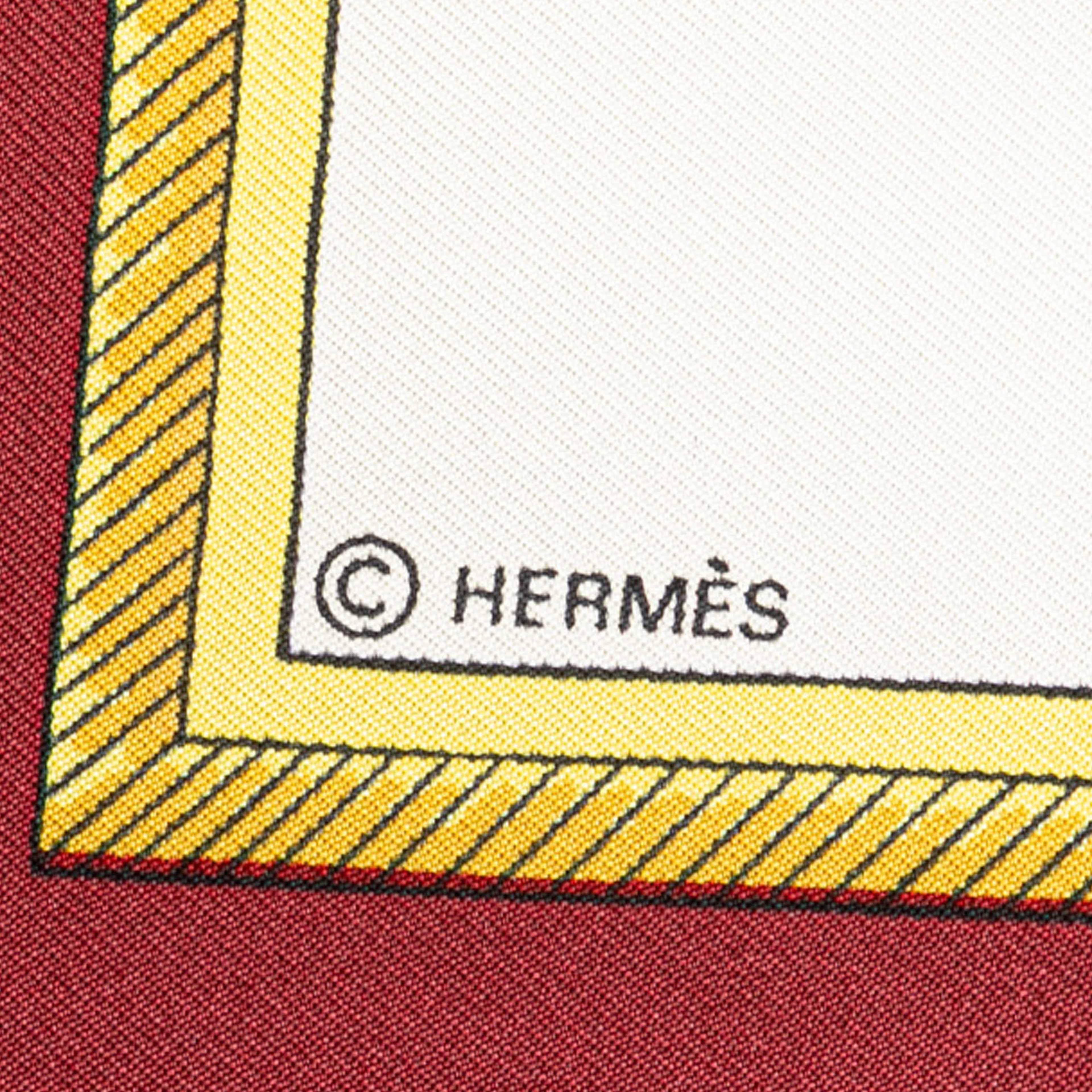Hermès Les Voitures A Transformation Silk Scarf