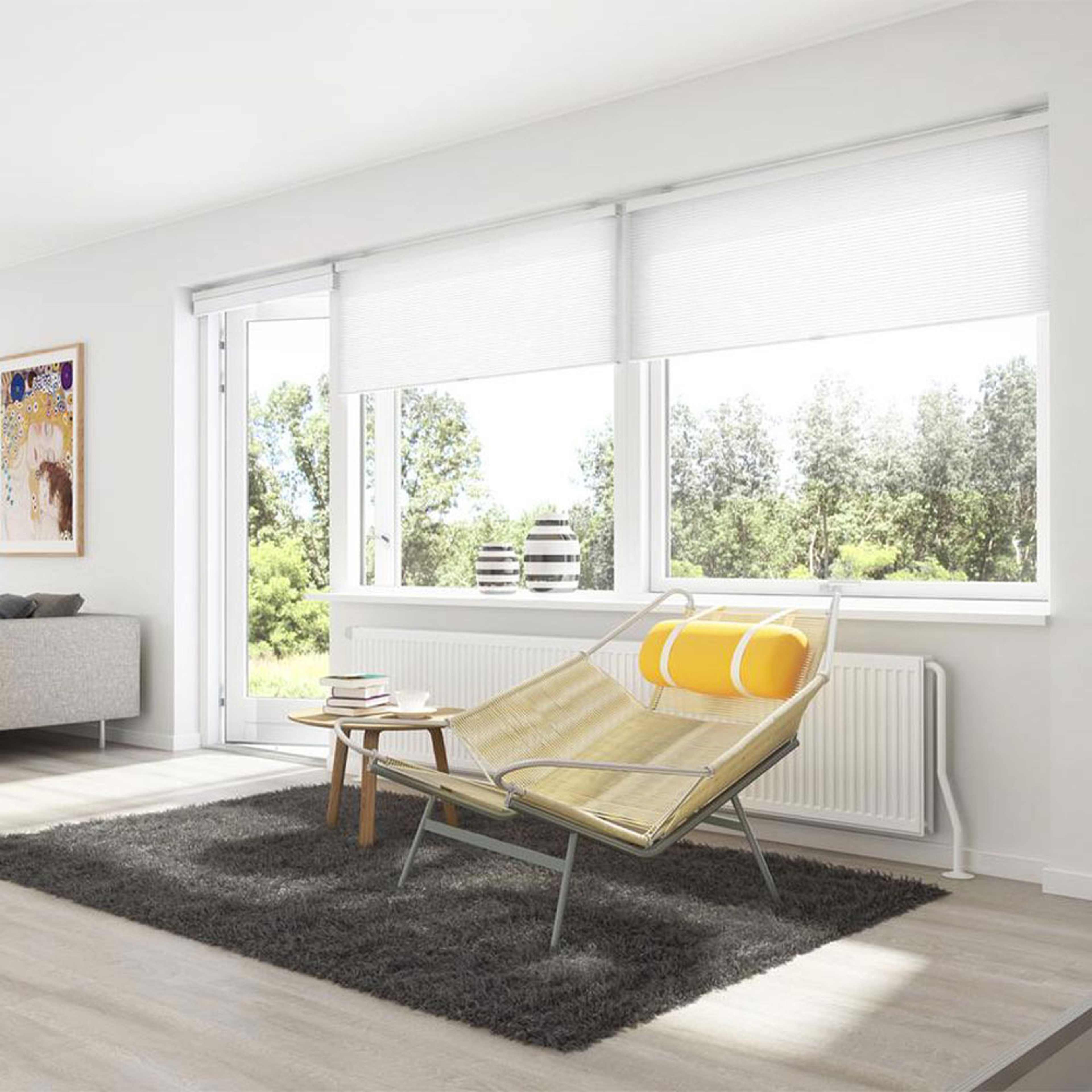 Trådlös plisségardin Touch 90x210, vit