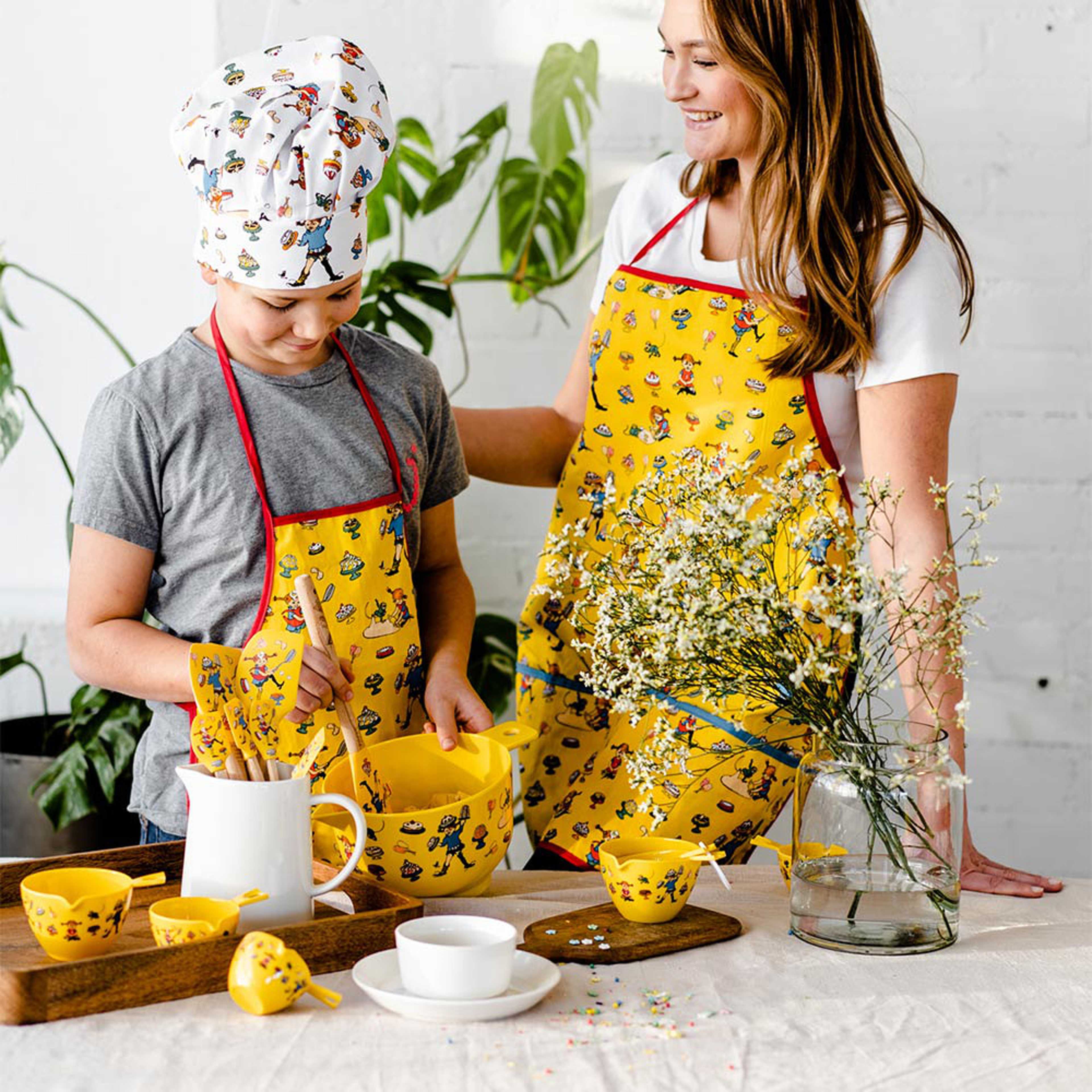 PIPPI-förkläde, Vuxen, från PIPPI, i färgen Gul. Klicka för att öppna bilden i stort format